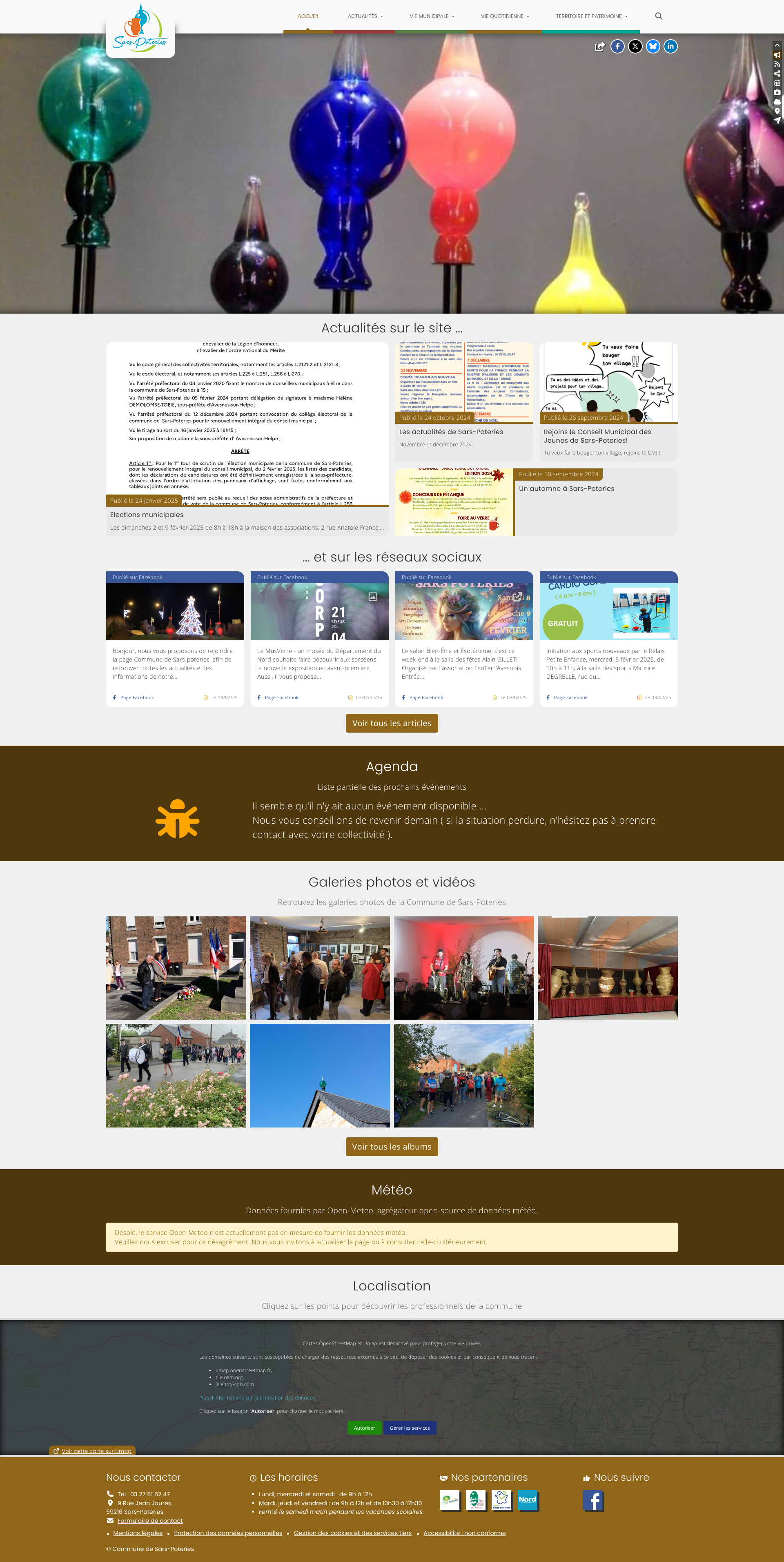 Aperçu du site