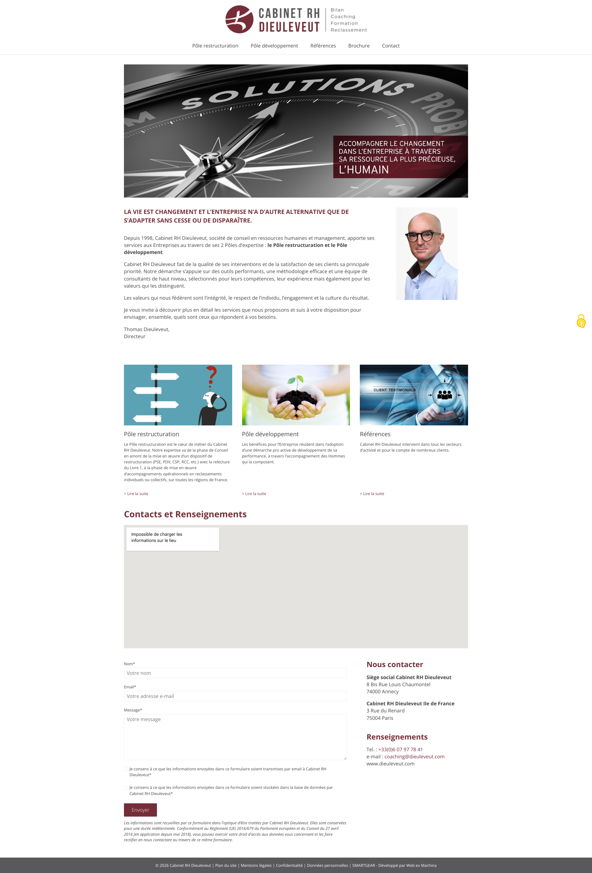 Aperçu du site