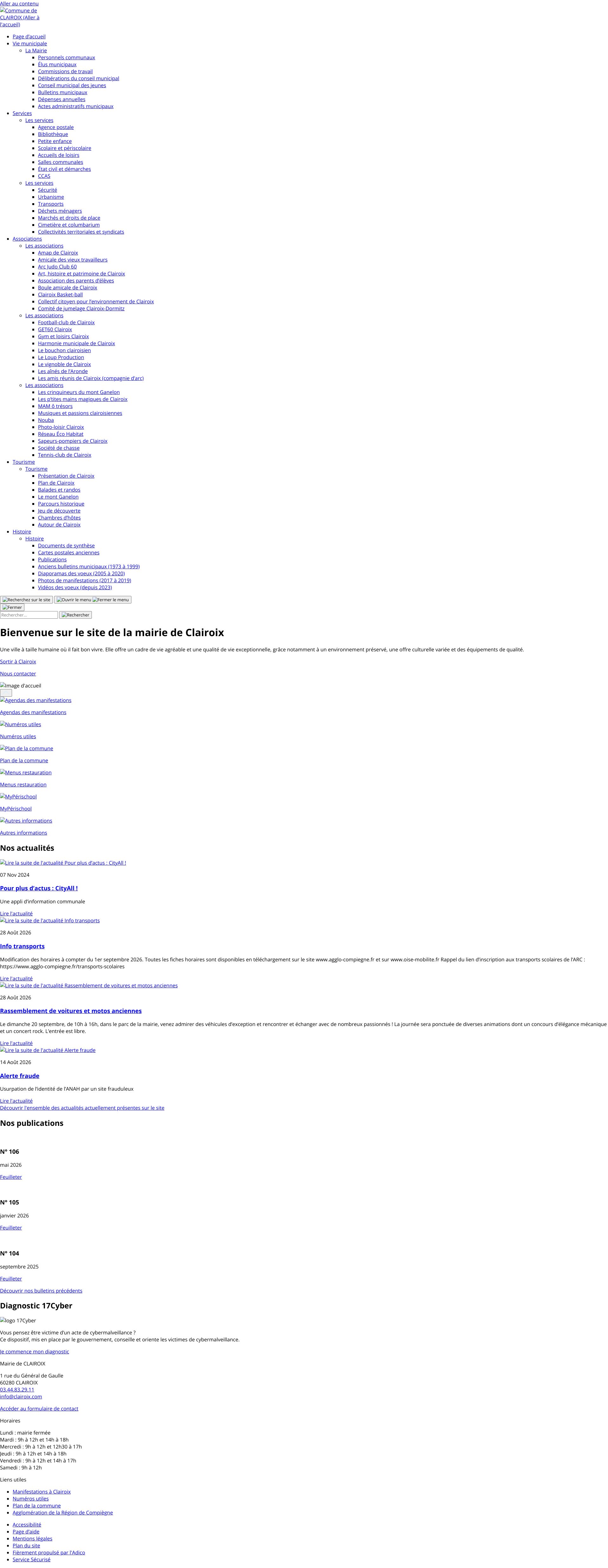 Aperçu du site