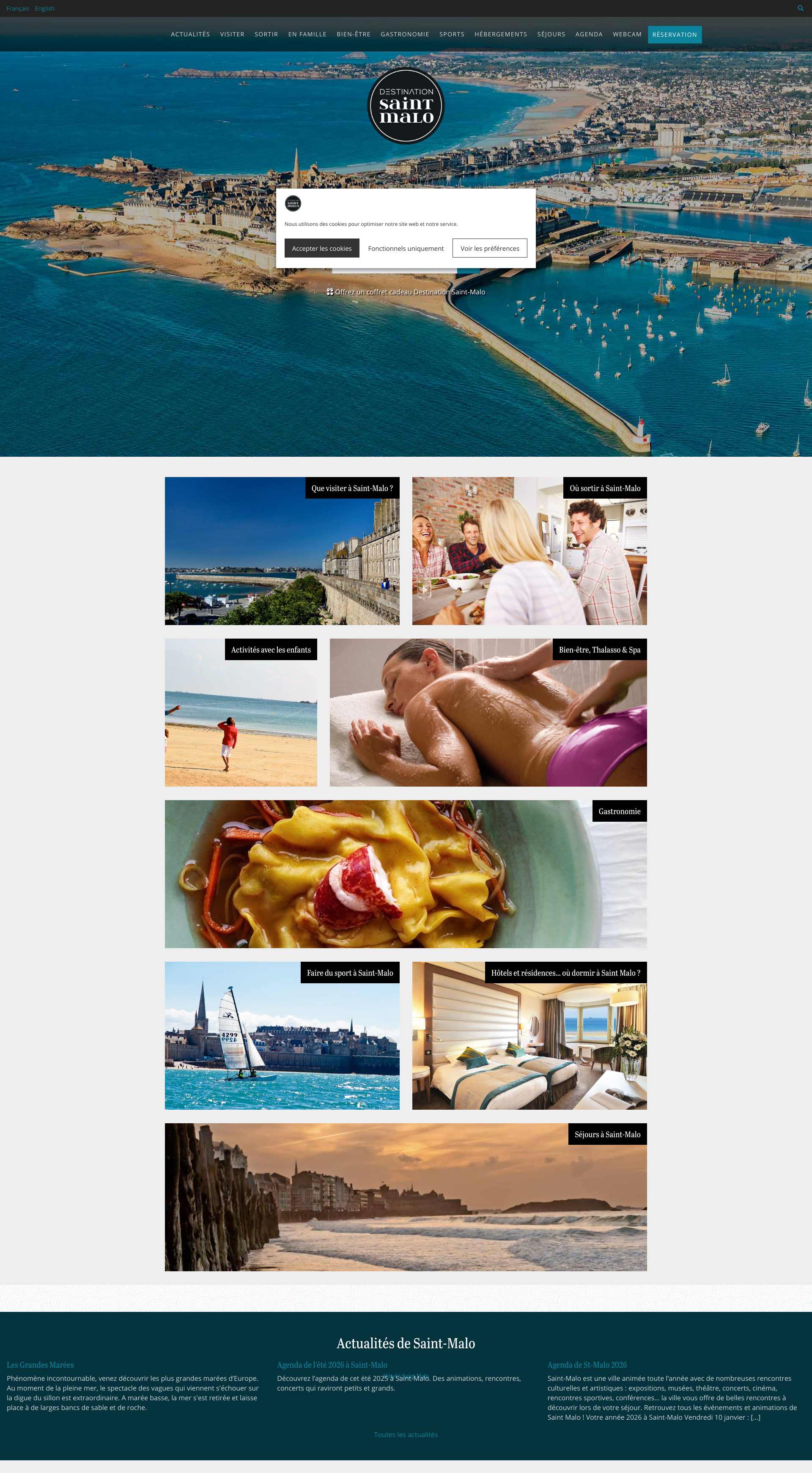 Aperçu du site