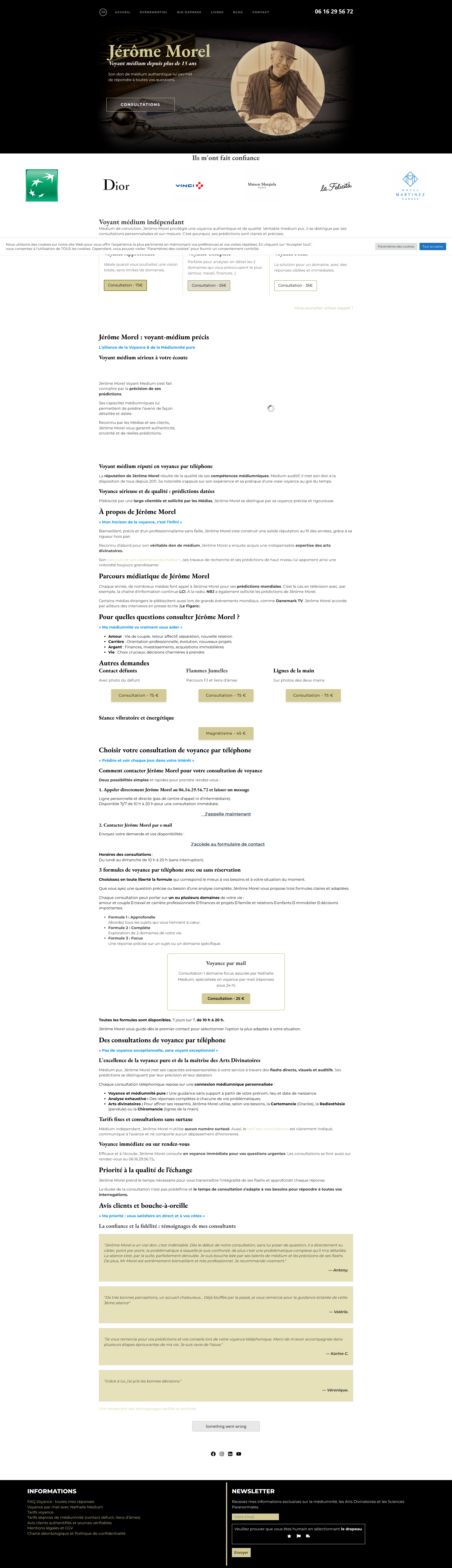 Aperçu du site