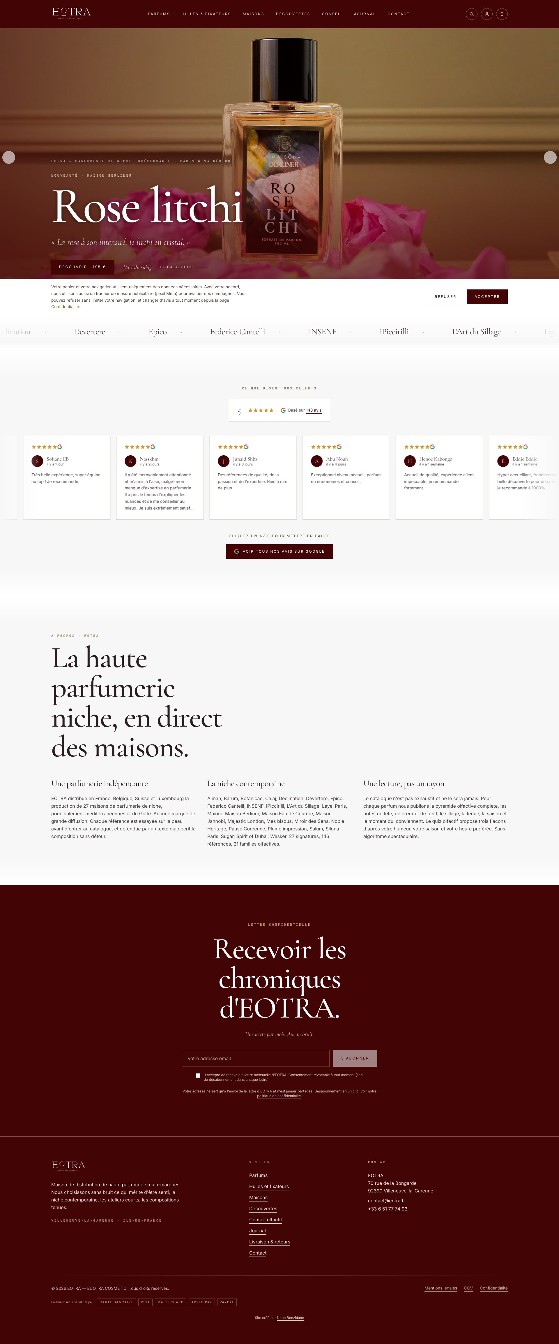 Aperçu du site