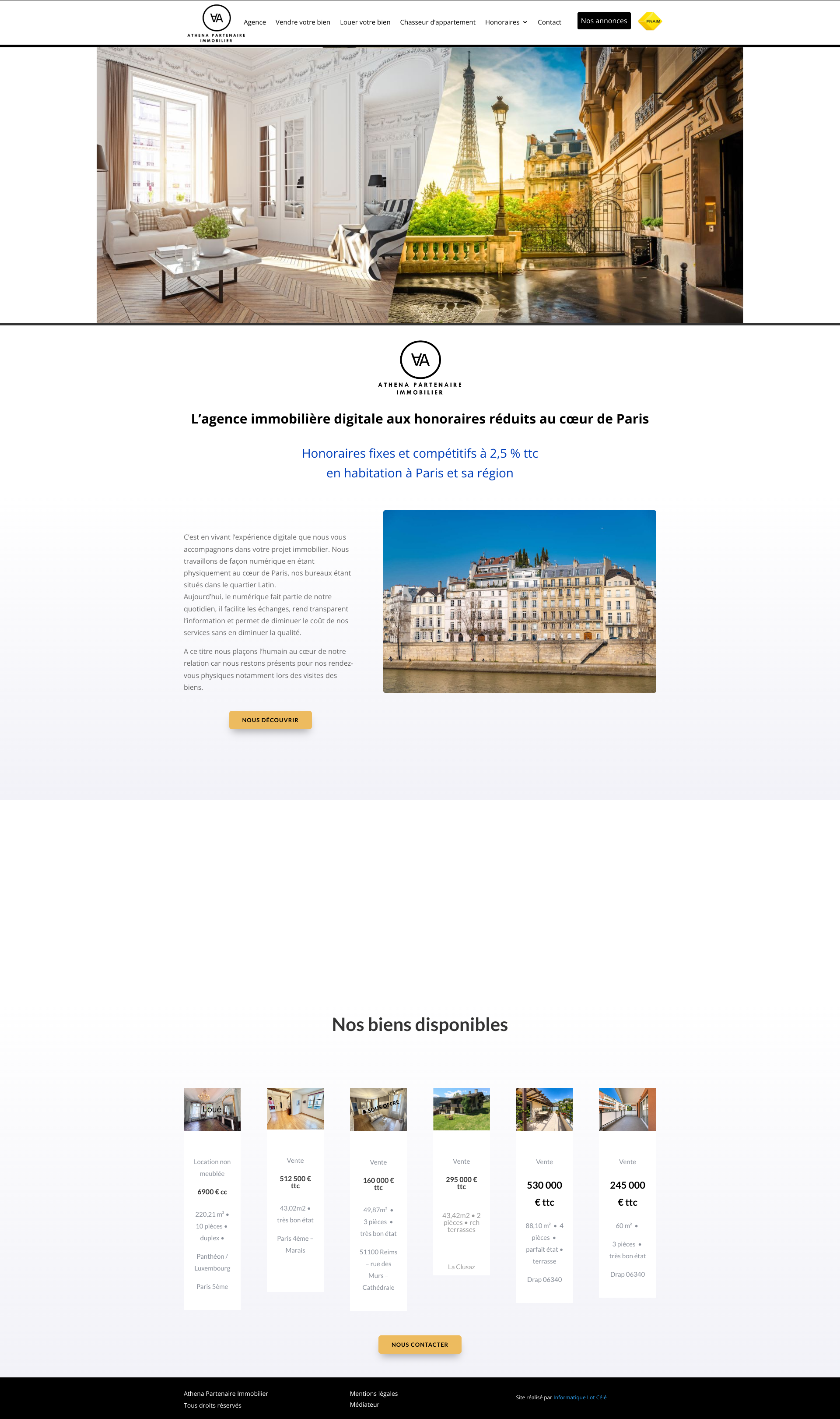 Aperçu du site