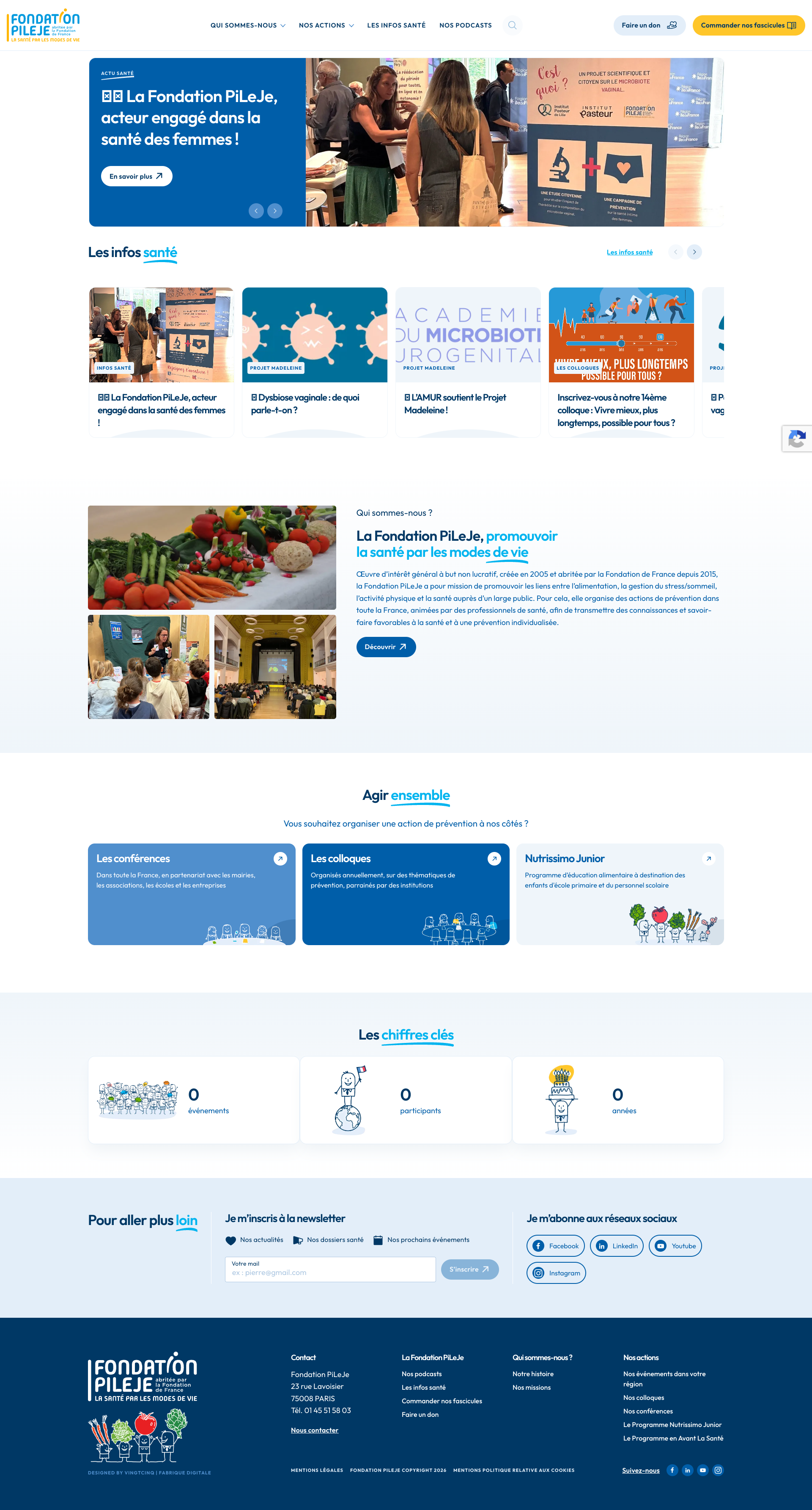 Aperçu du site