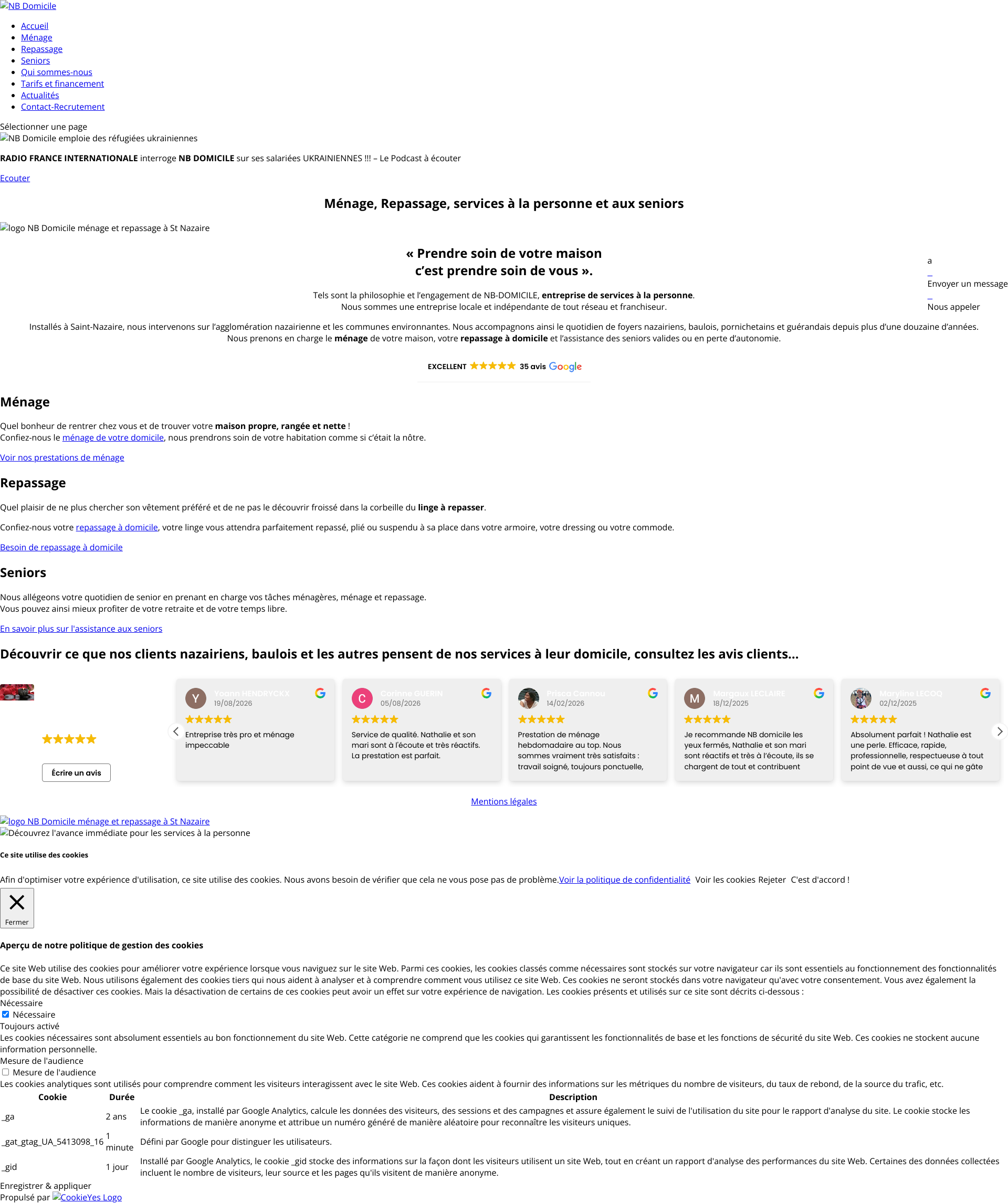 Aperçu du site