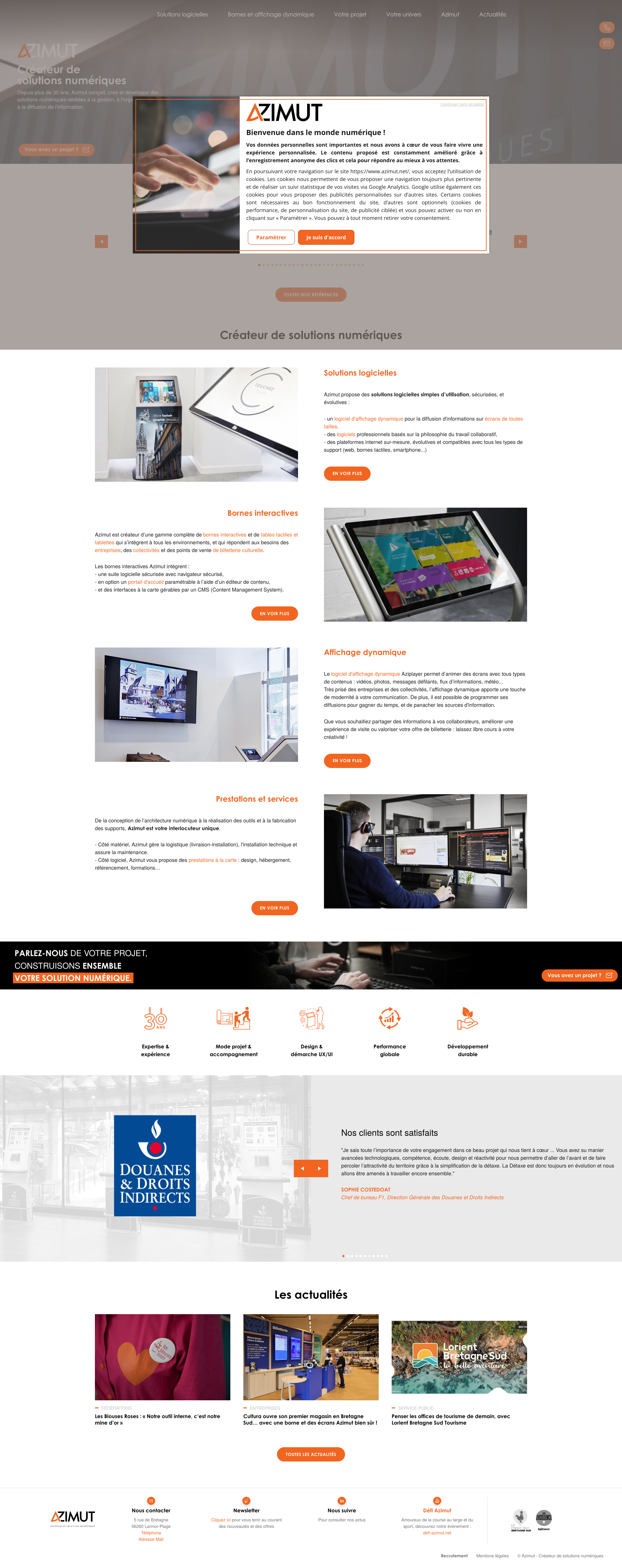 Aperçu du site