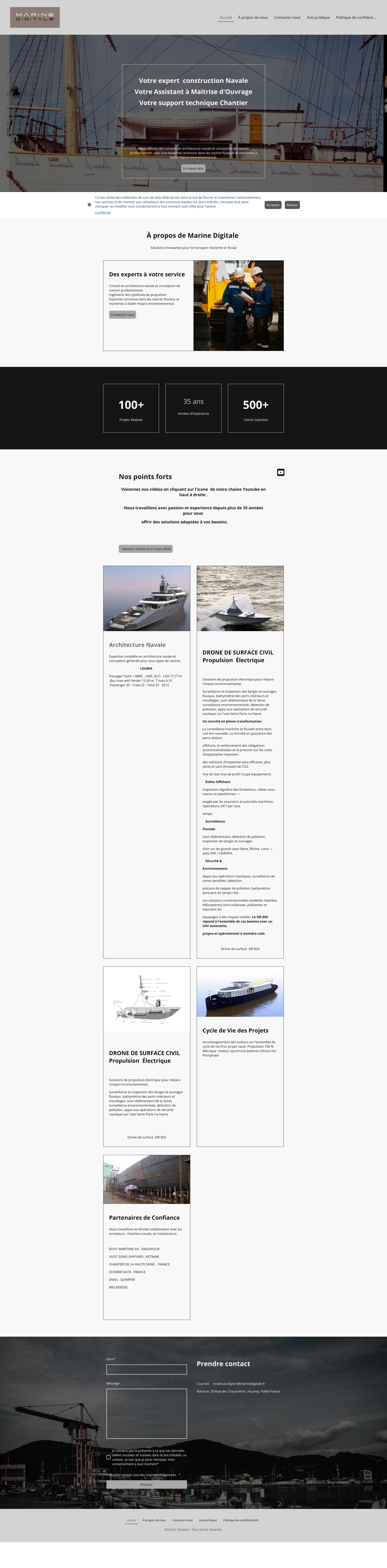 Aperçu du site