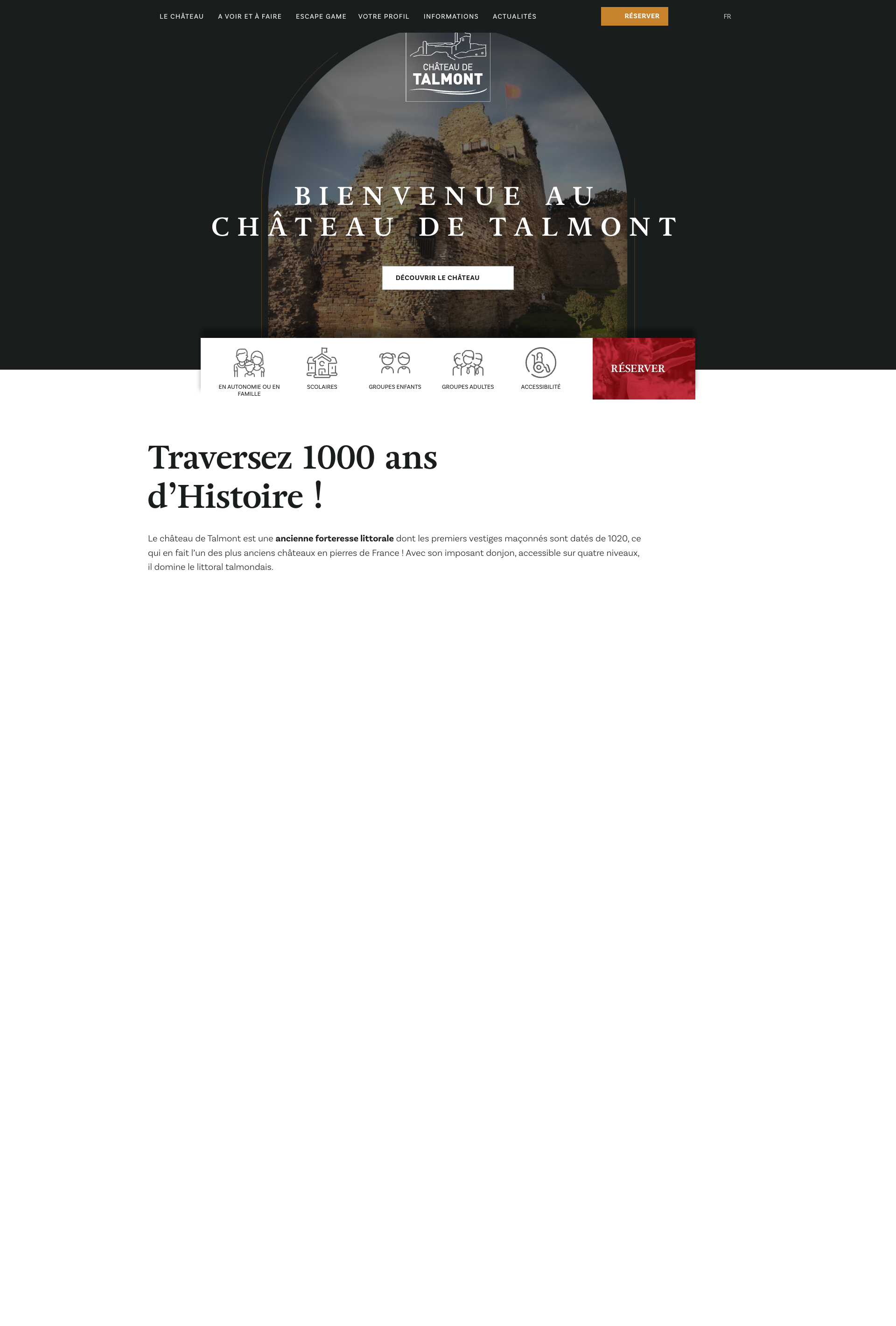 Aperçu du site
