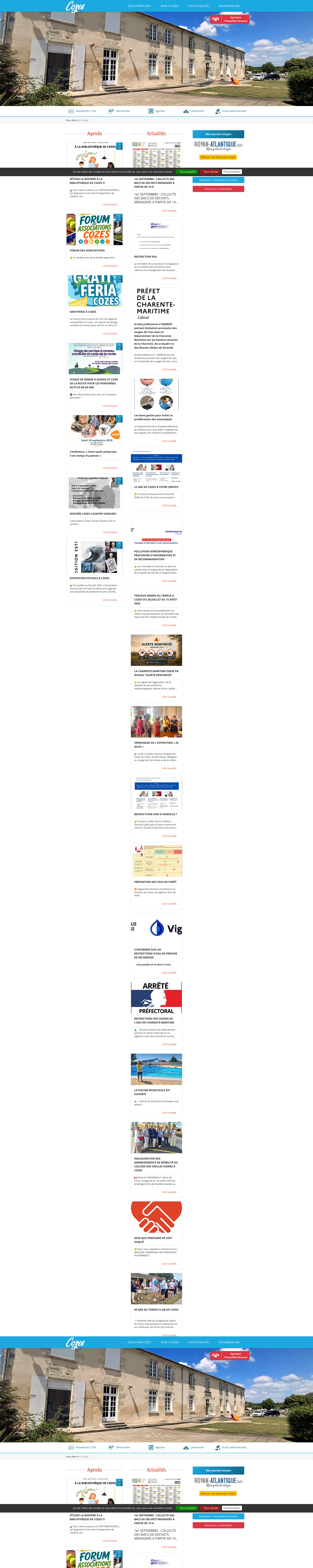 Aperçu du site