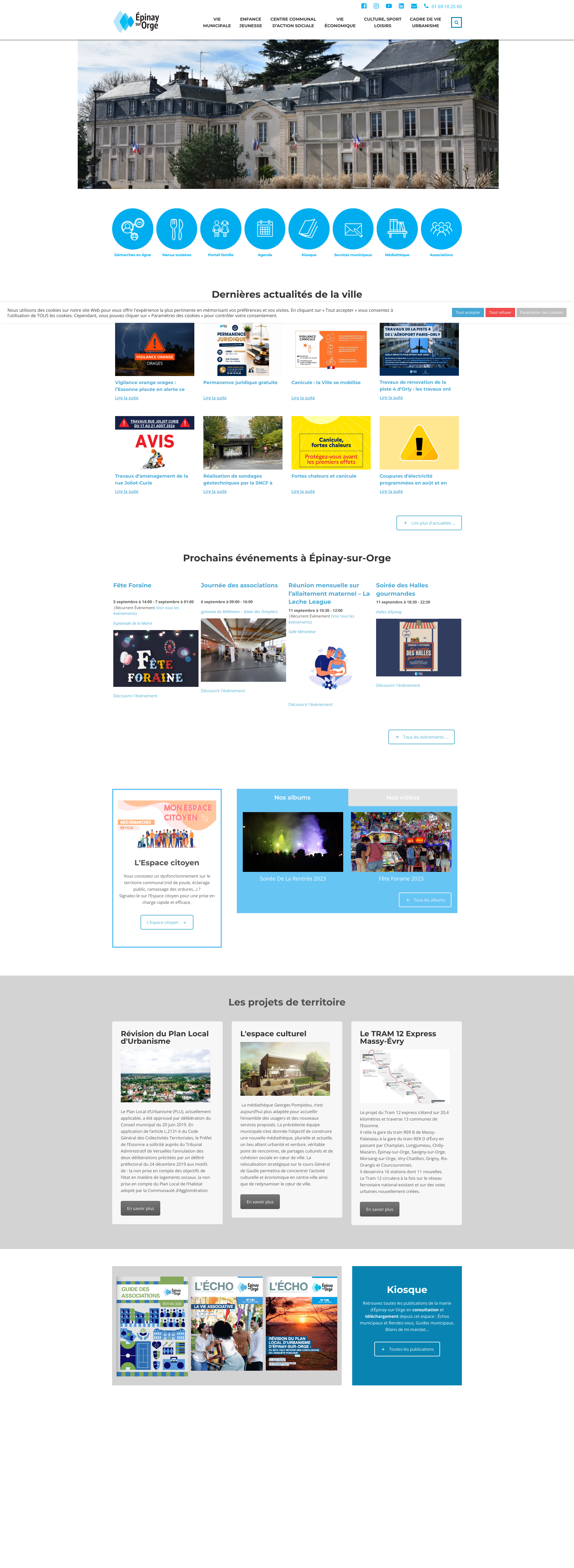 Aperçu du site
