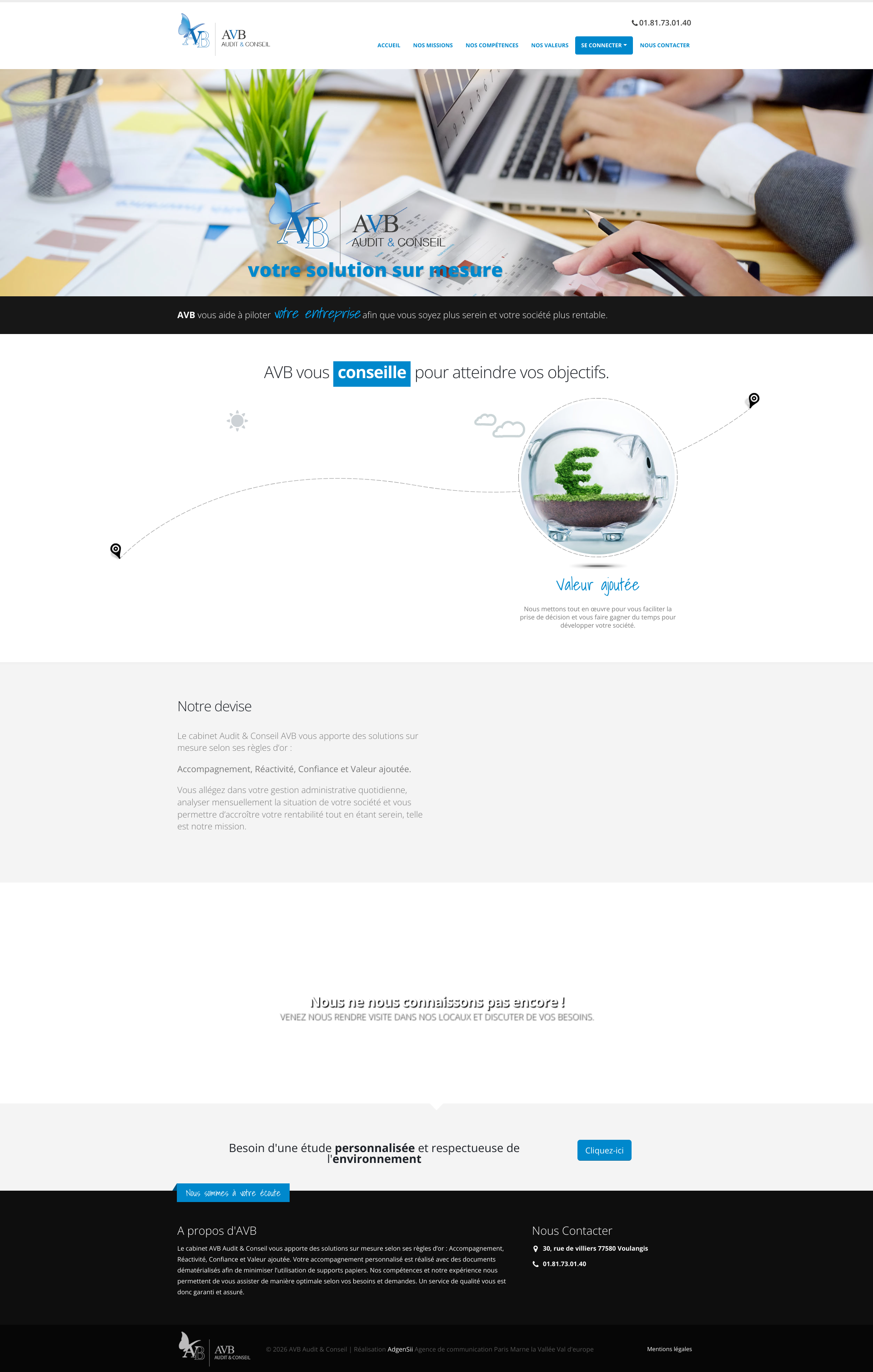 Aperçu du site