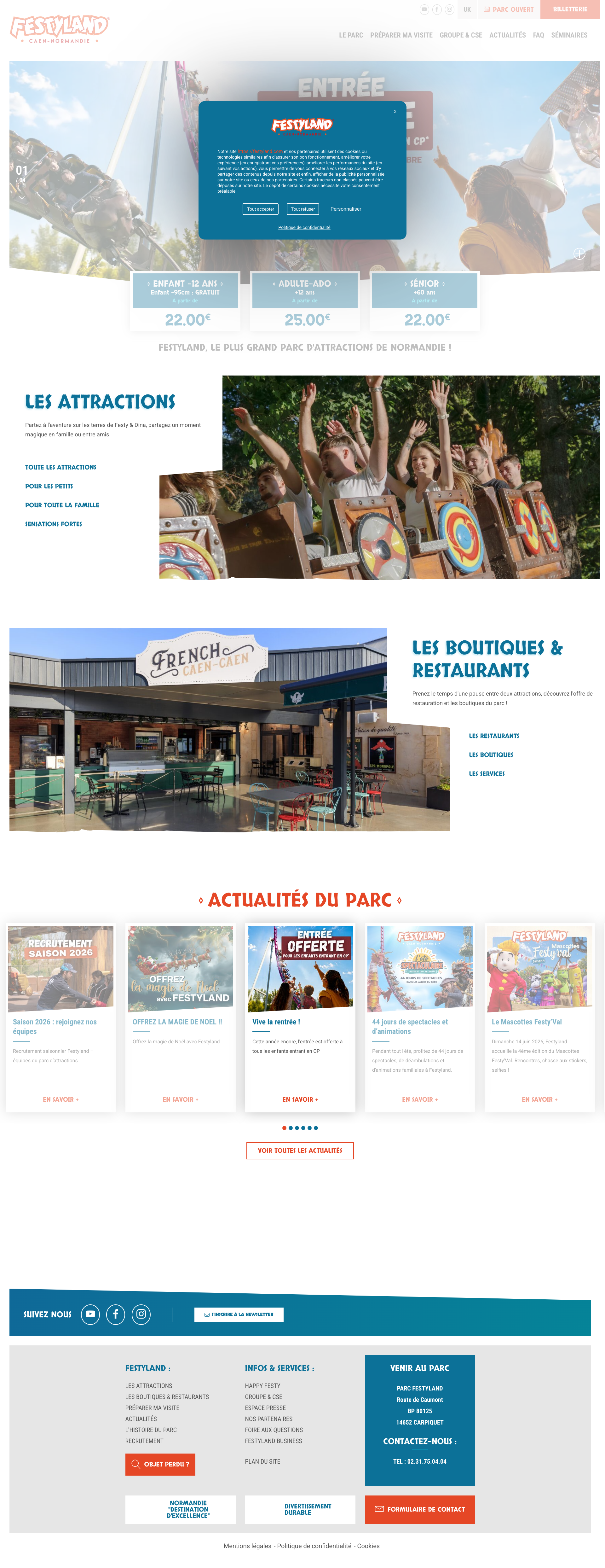 Aperçu du site