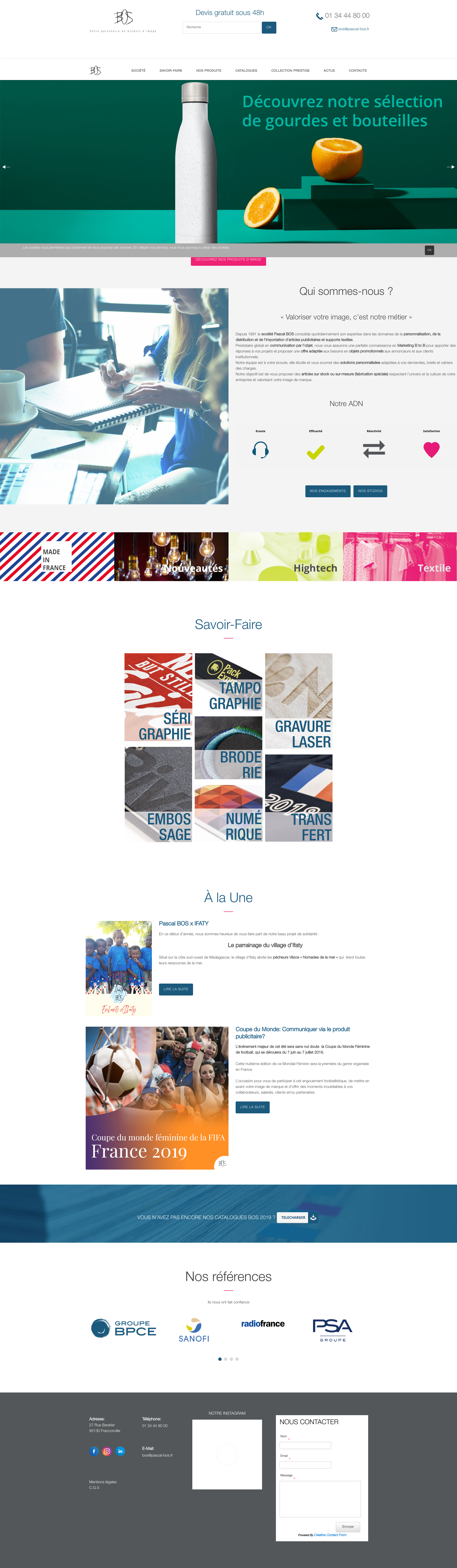 Aperçu du site