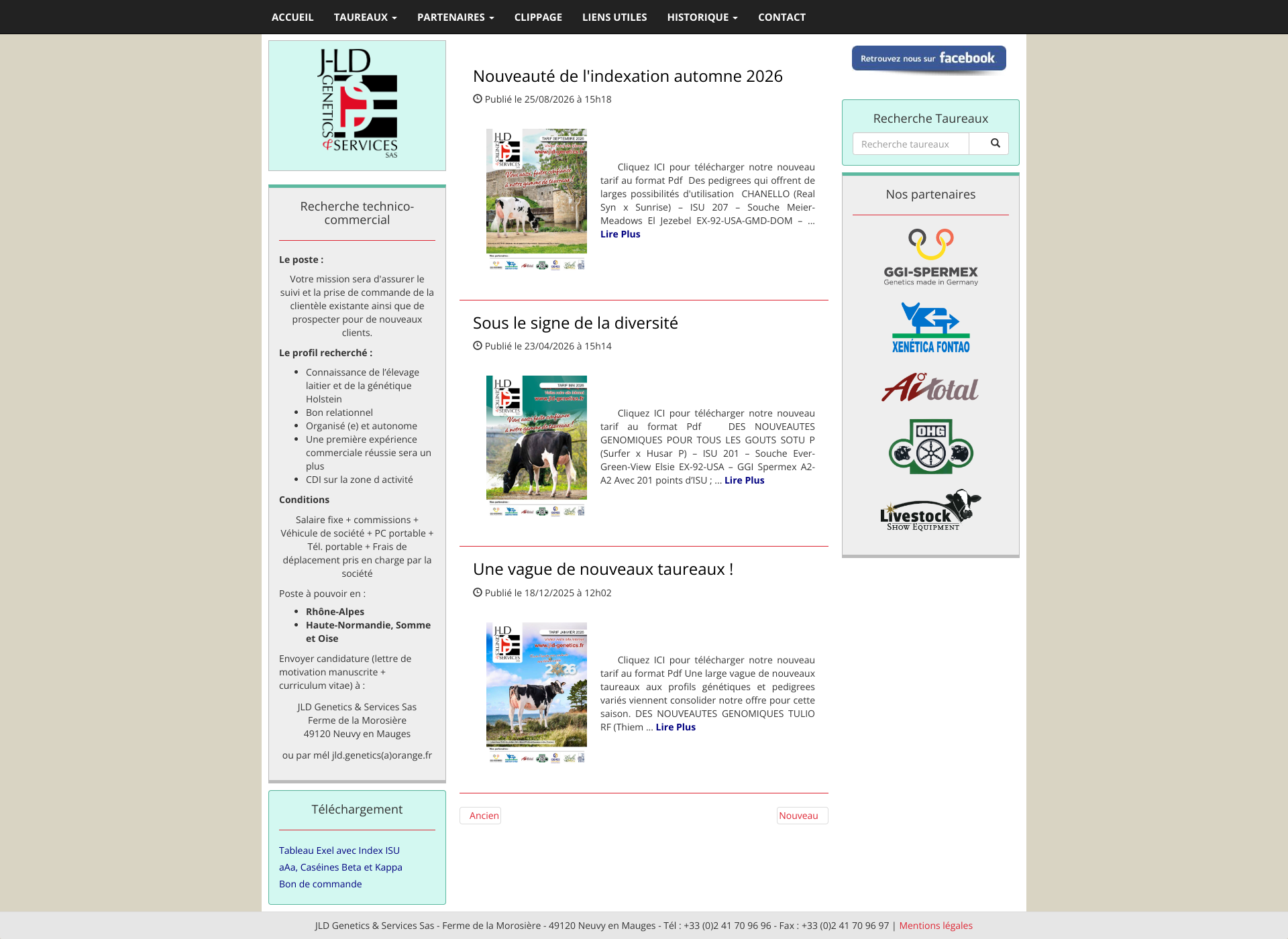 Aperçu du site