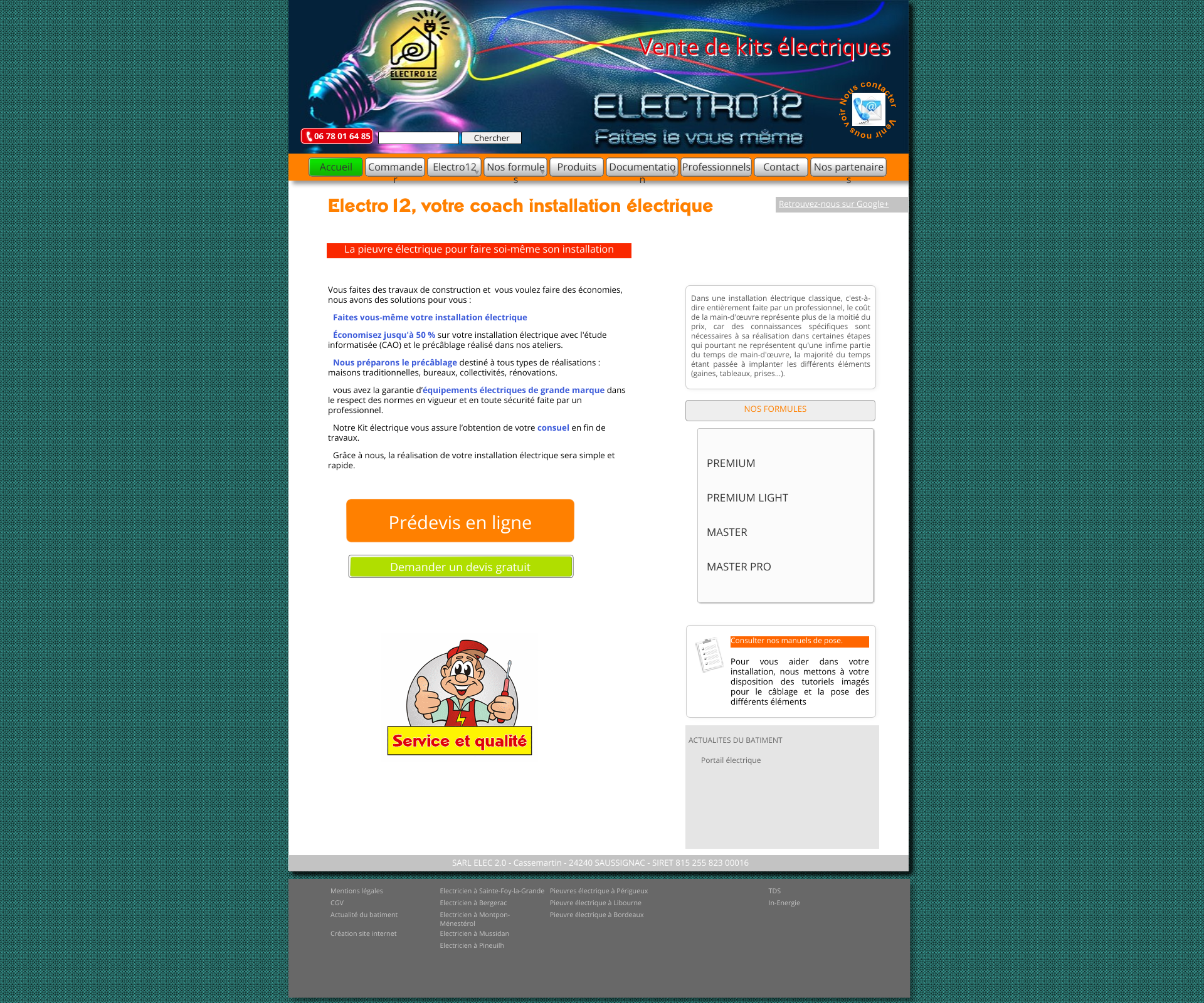 Aperçu du site