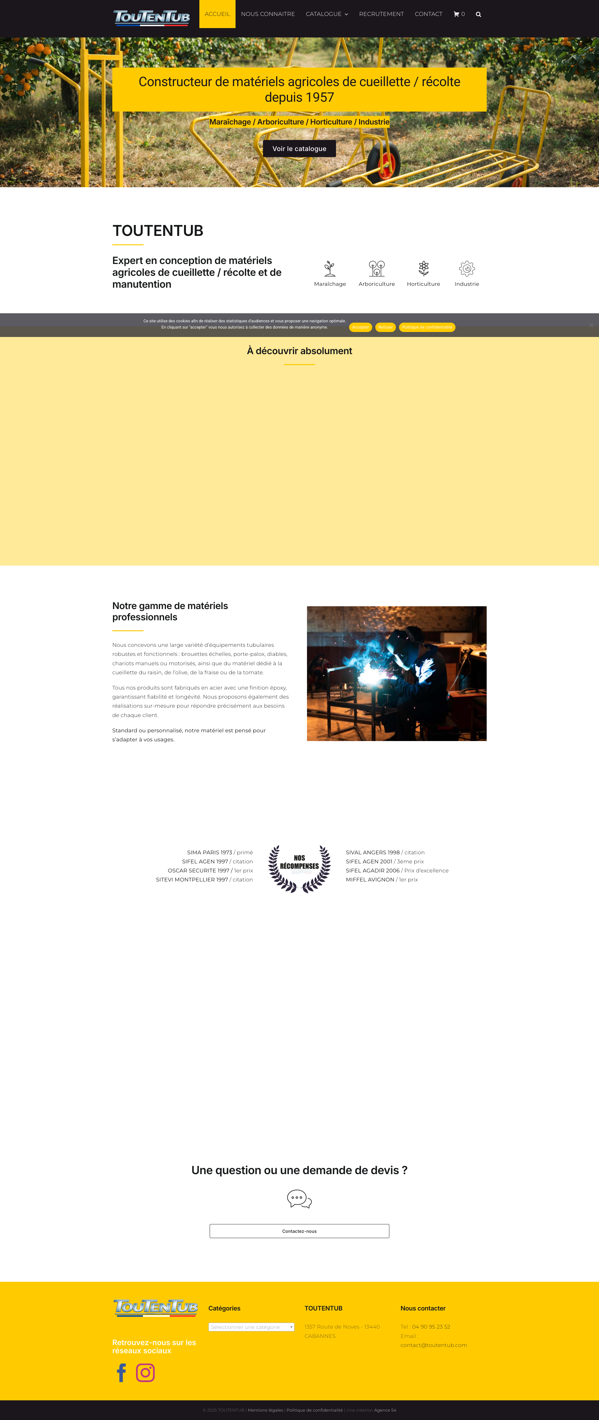 Aperçu du site