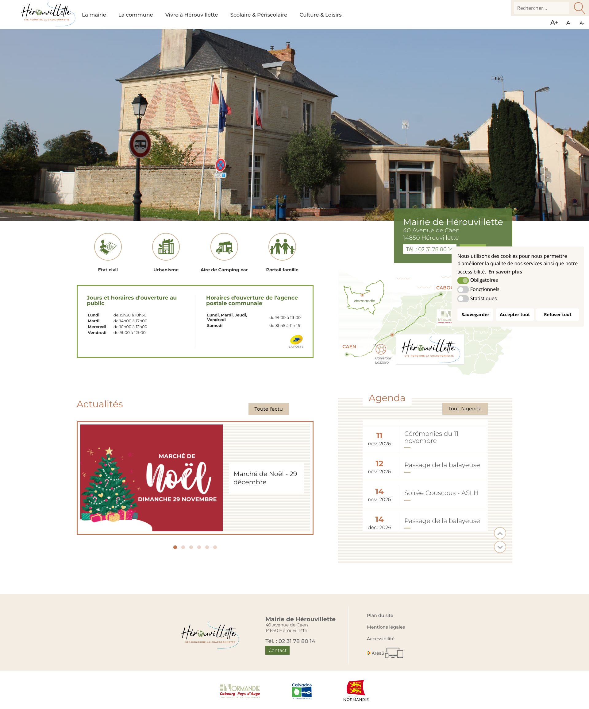 Aperçu du site