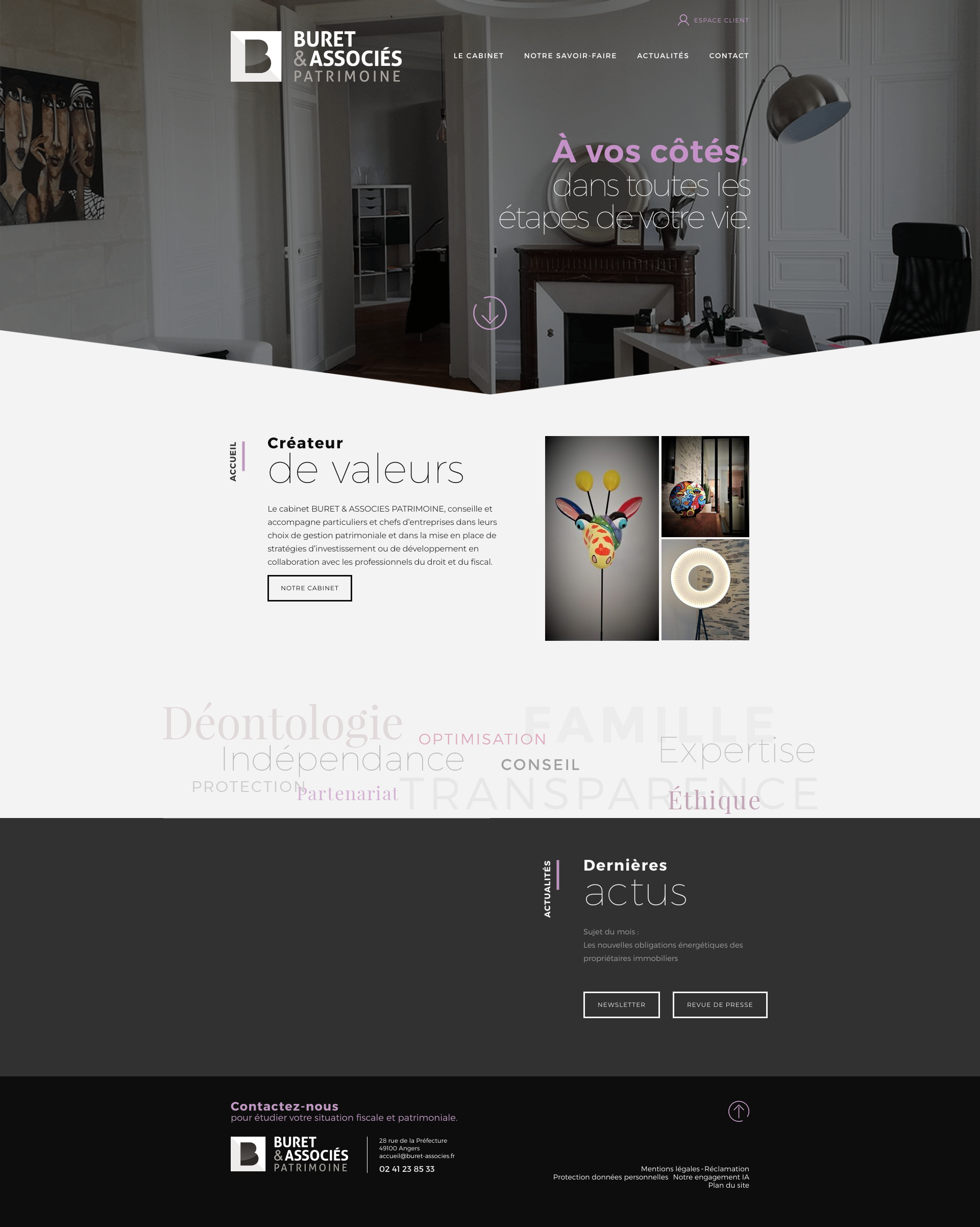 Aperçu du site