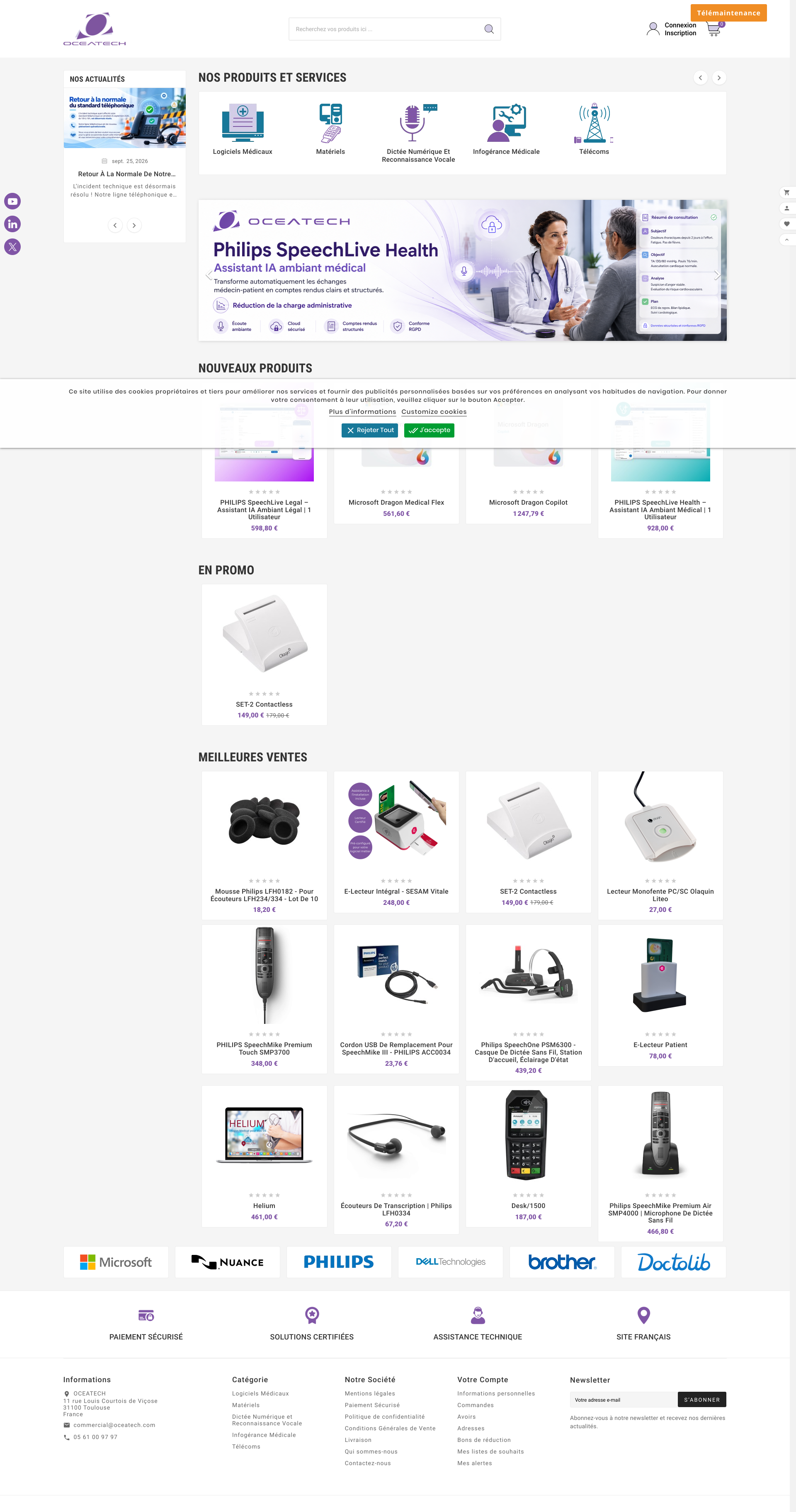 Aperçu du site