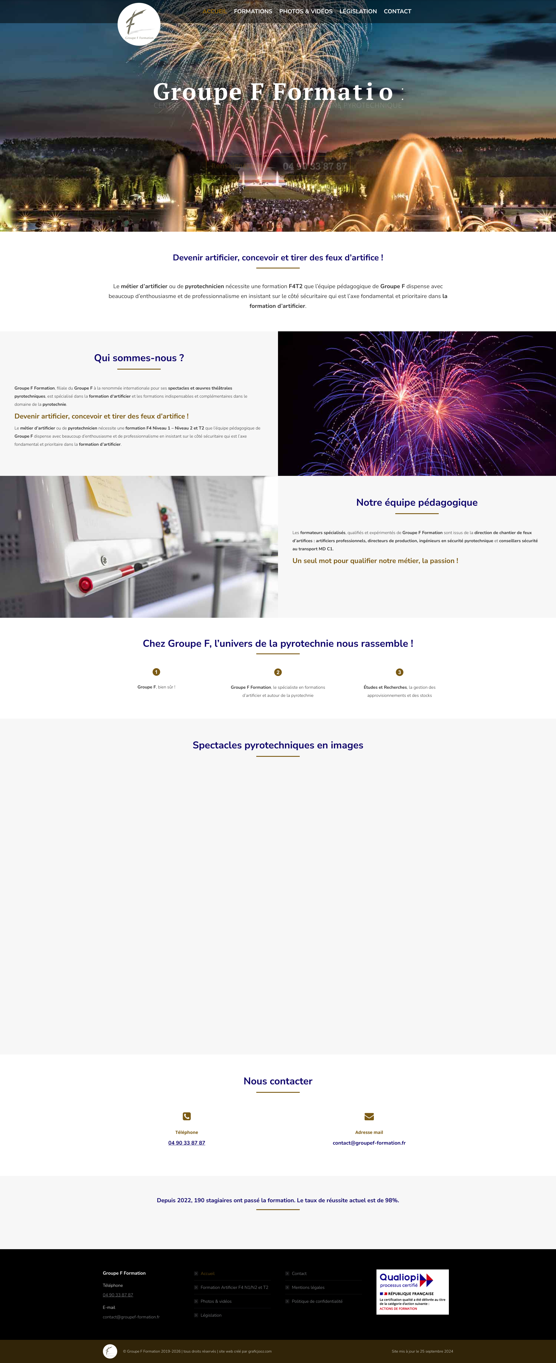 Aperçu du site