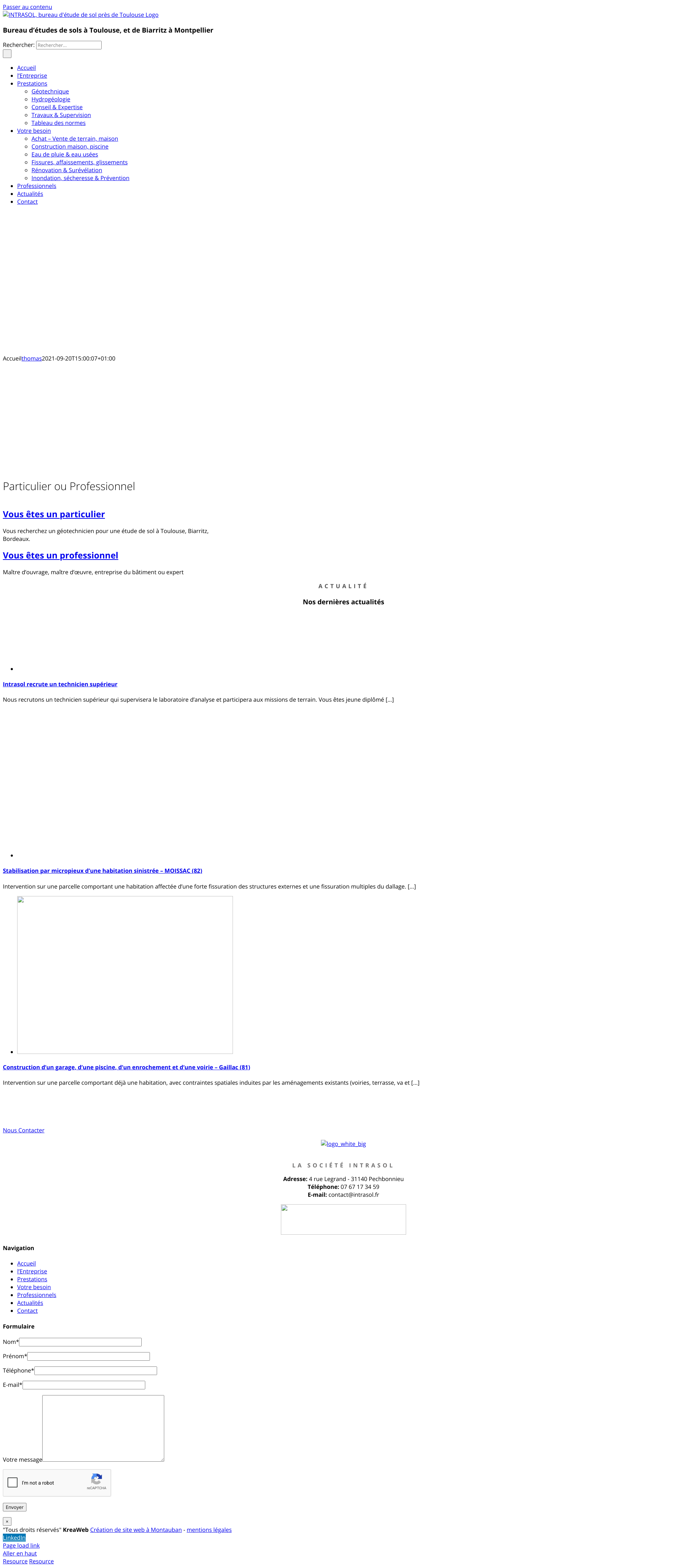 Aperçu du site