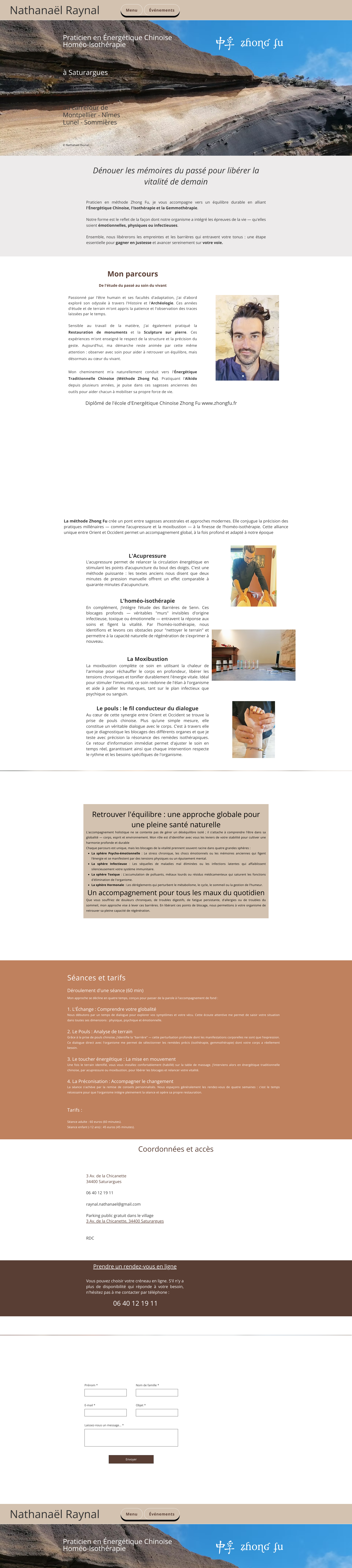 Aperçu du site