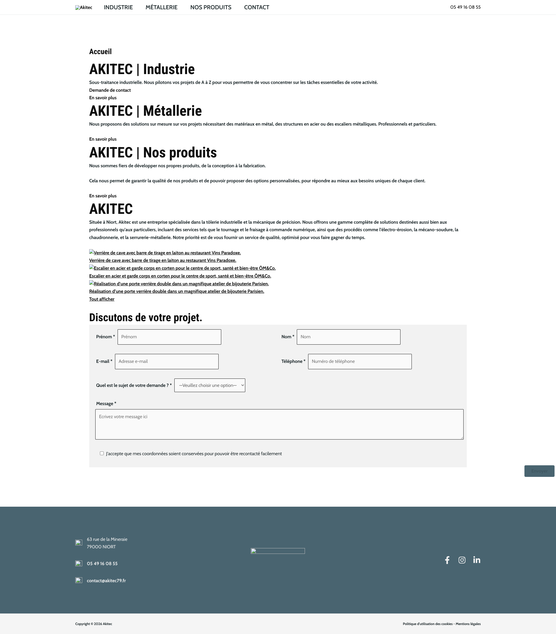 Aperçu du site