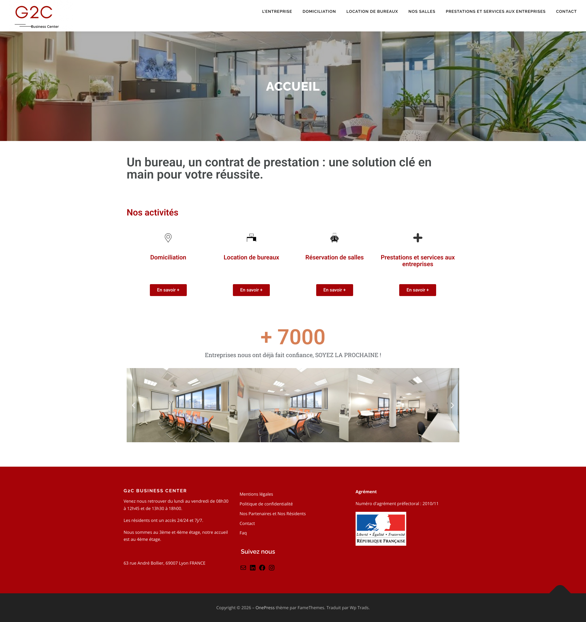 Aperçu du site