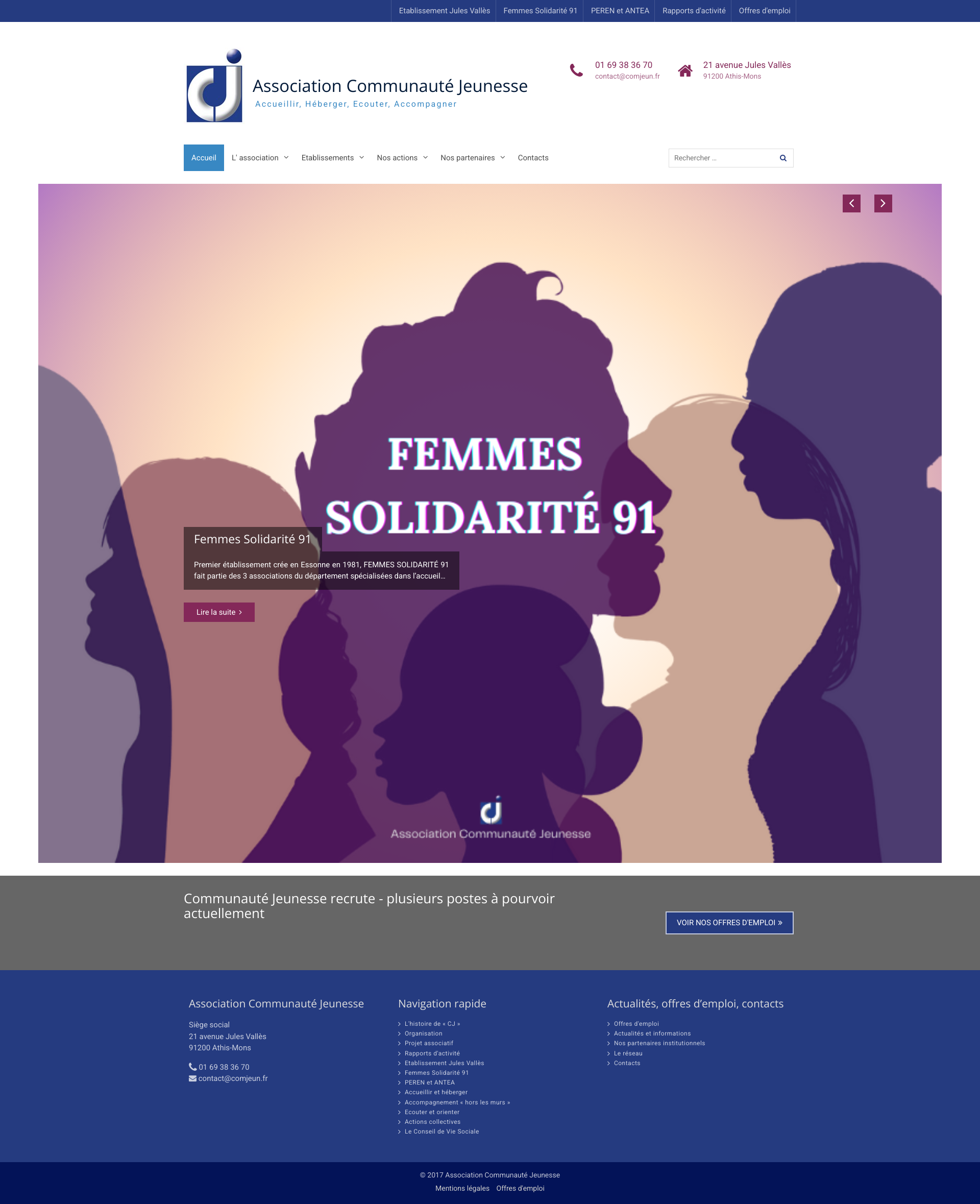 Aperçu du site