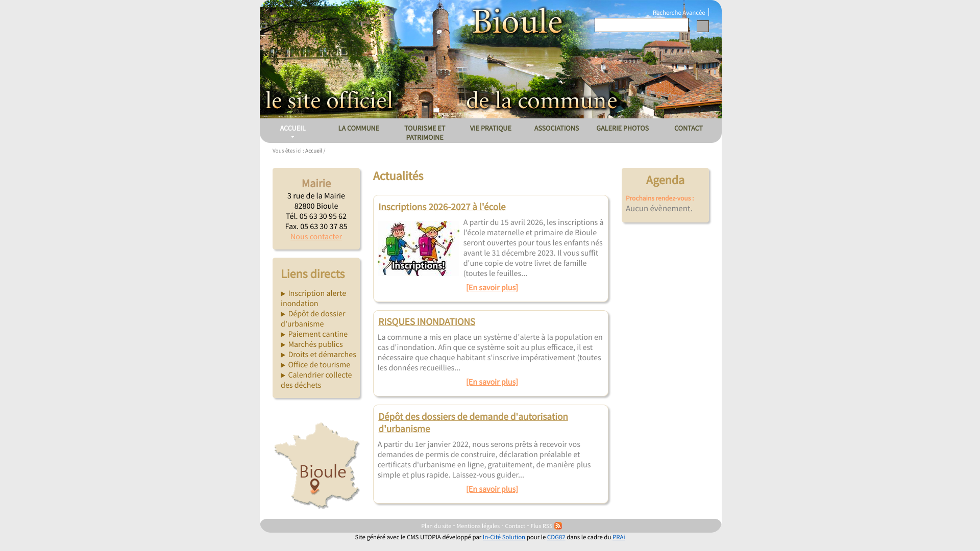 Aperçu du site