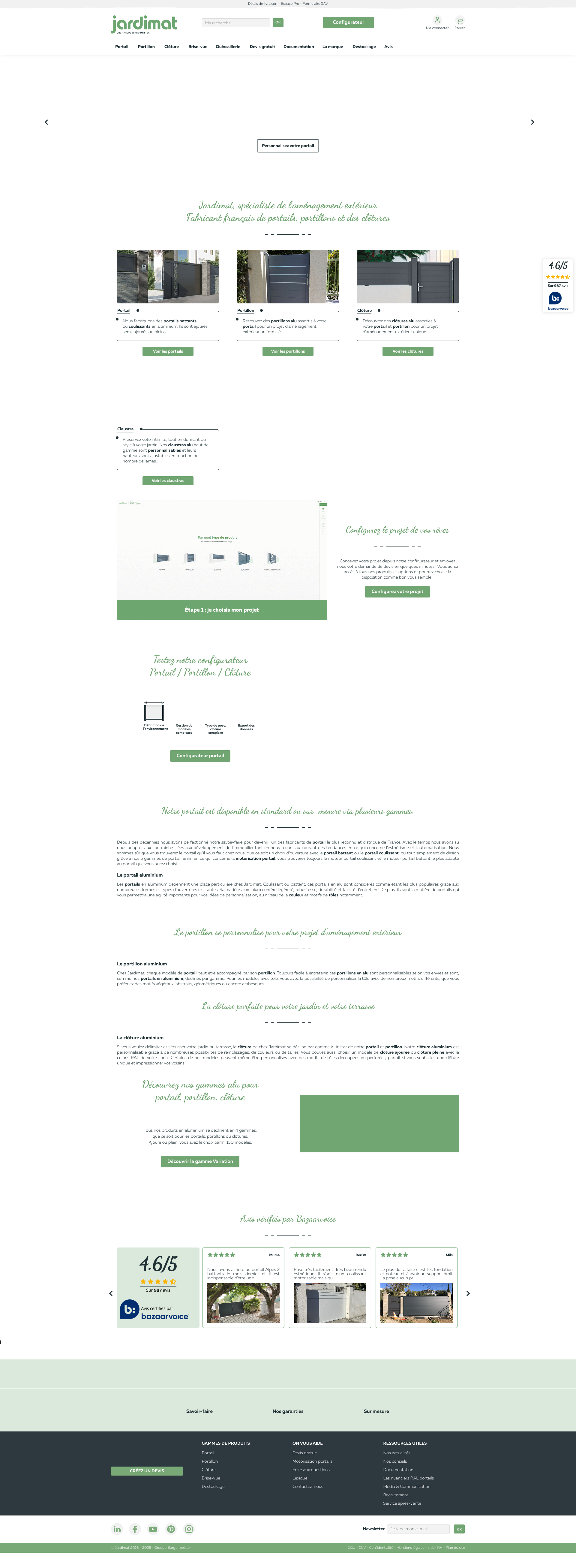 Aperçu du site