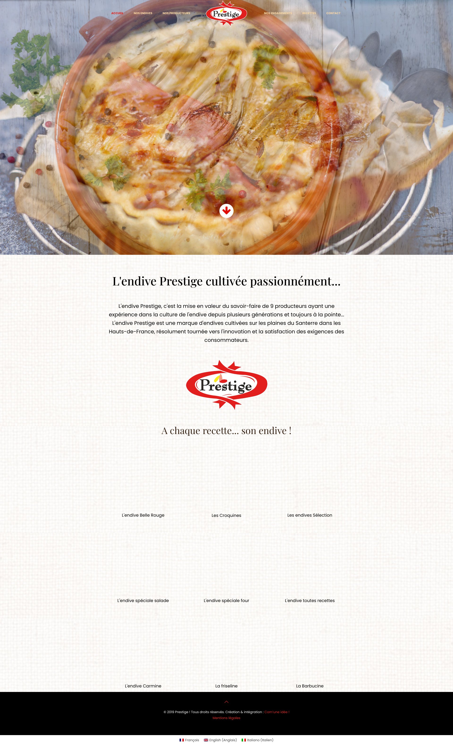 Aperçu du site