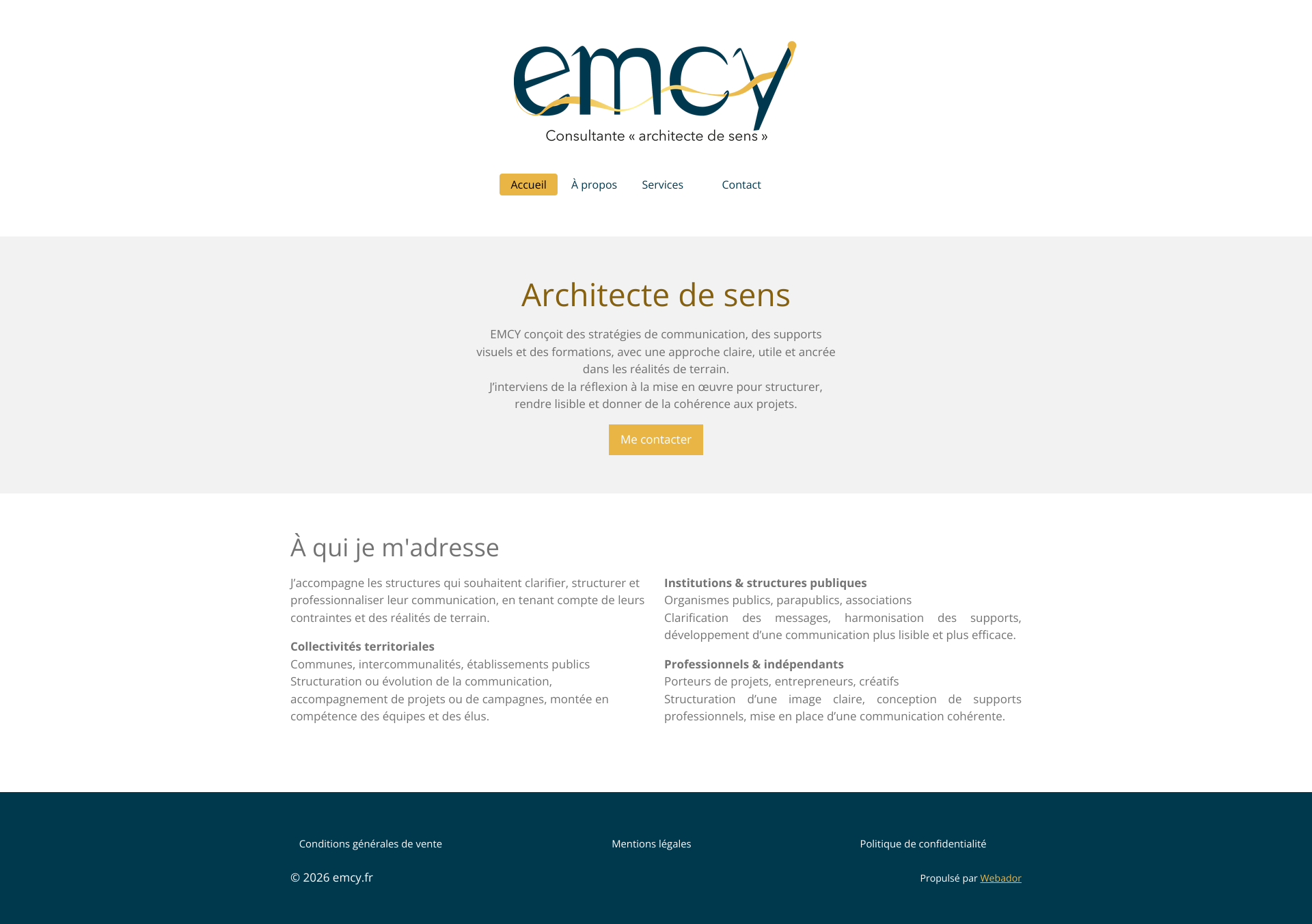 Aperçu du site