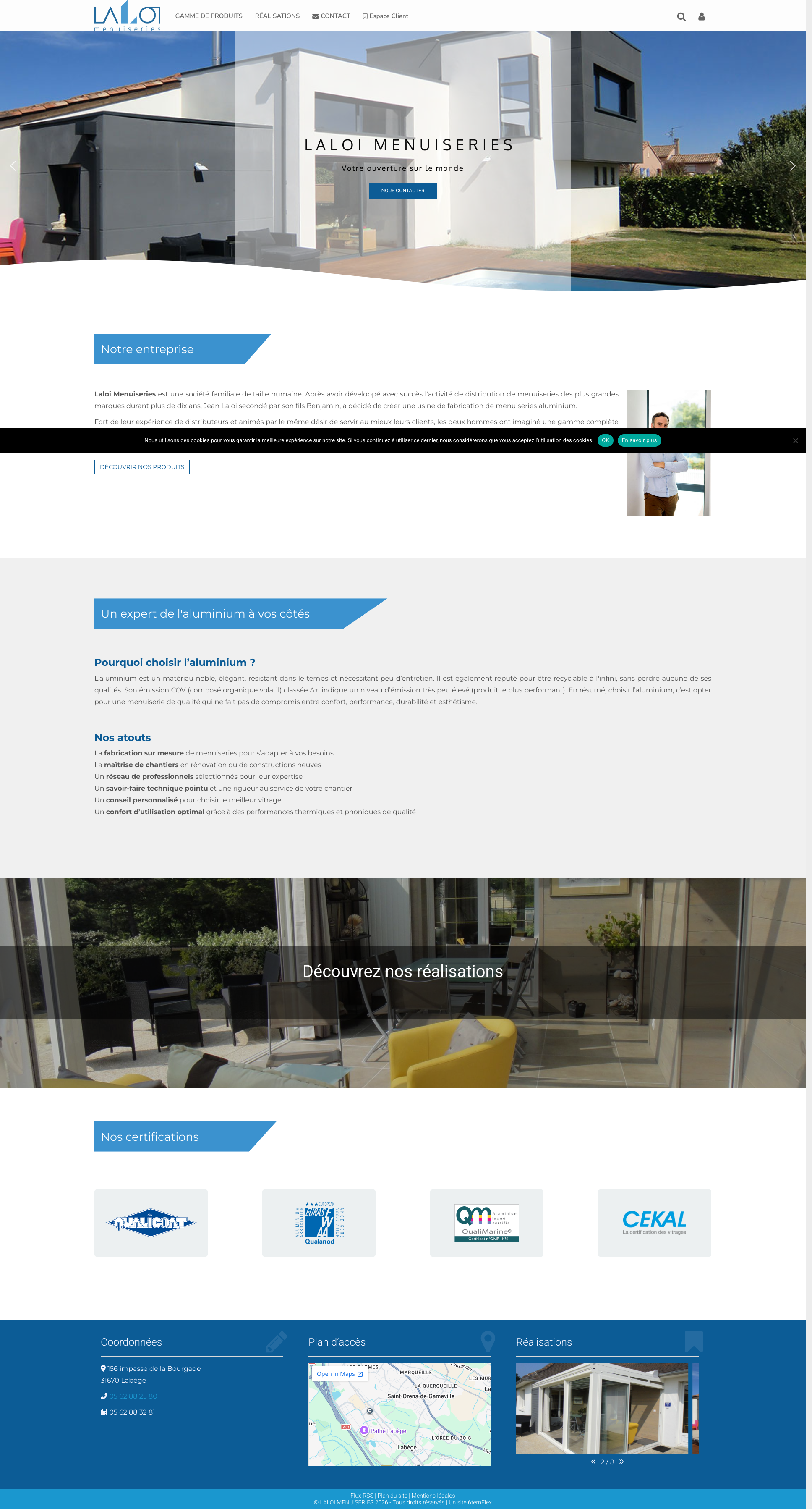 Aperçu du site