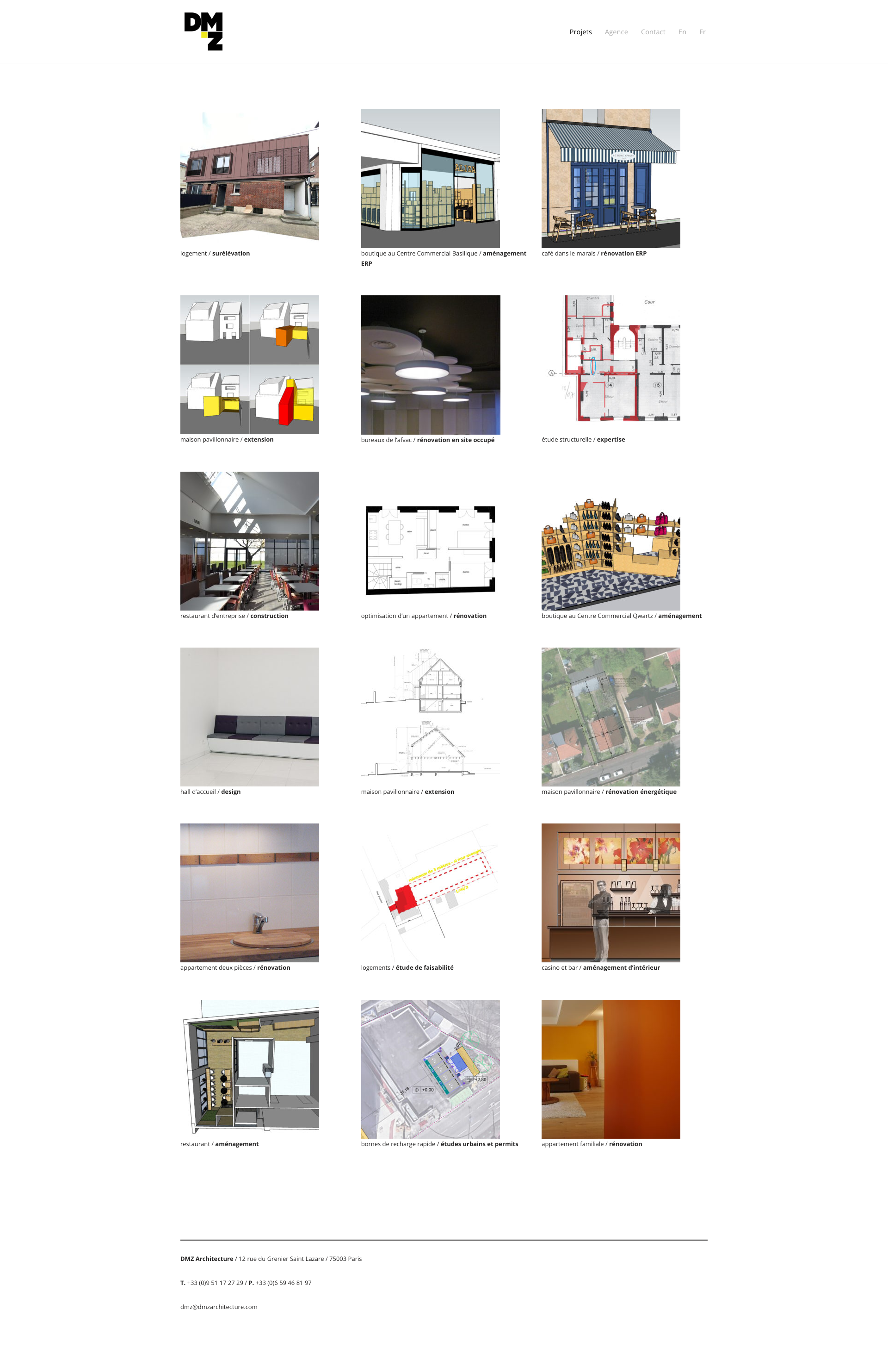 Aperçu du site