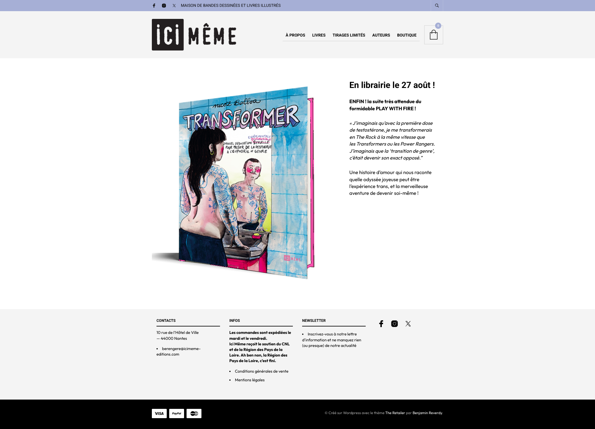 Aperçu du site