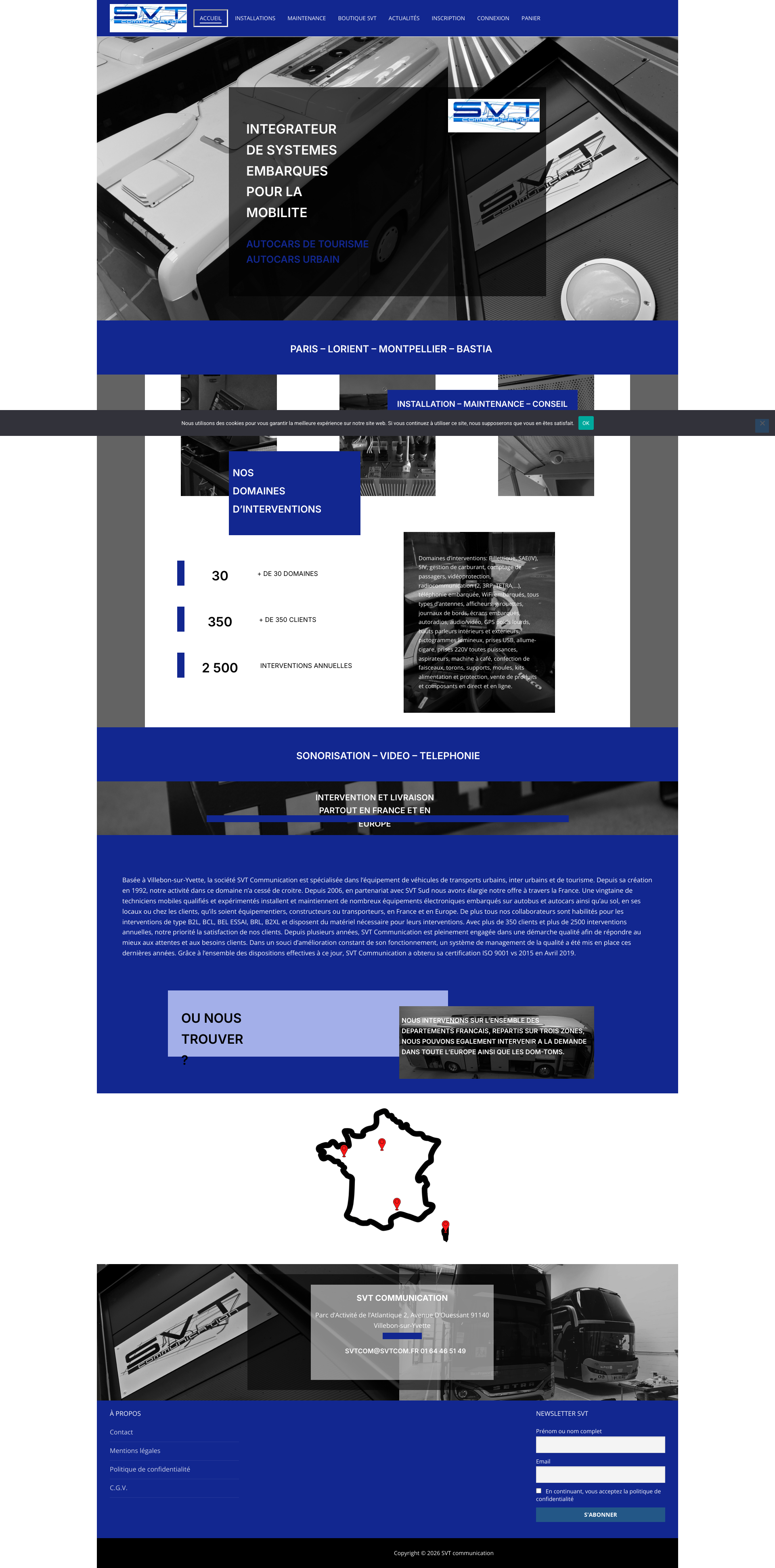 Aperçu du site