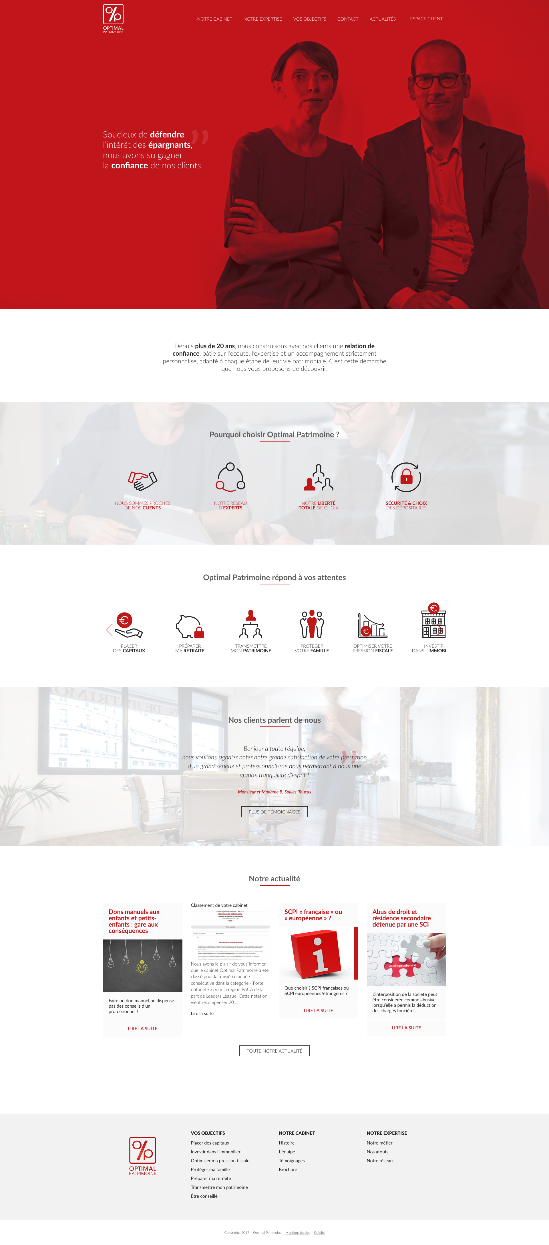 Aperçu du site