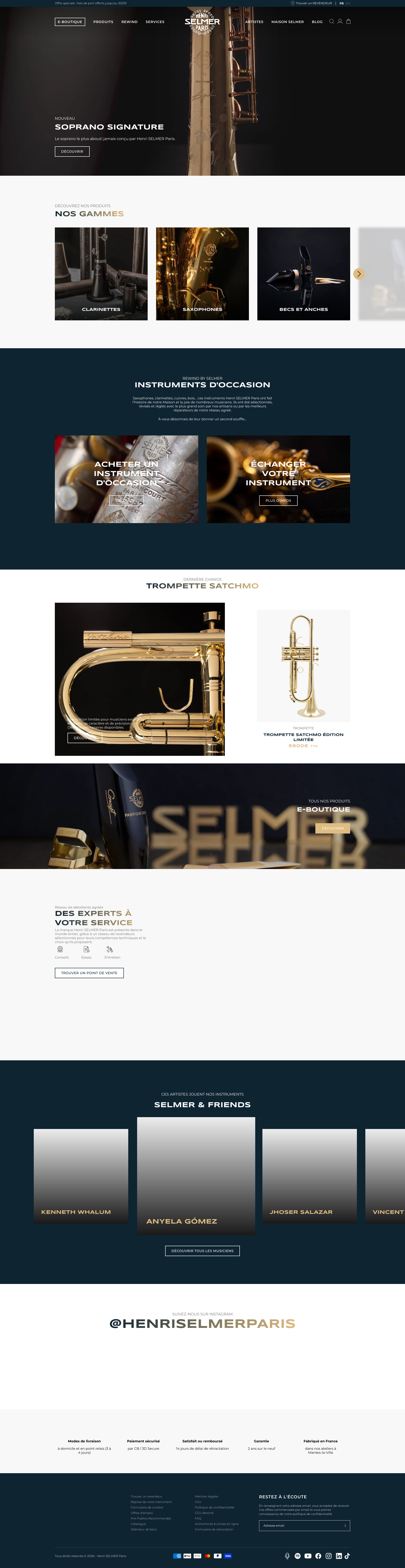 Aperçu du site