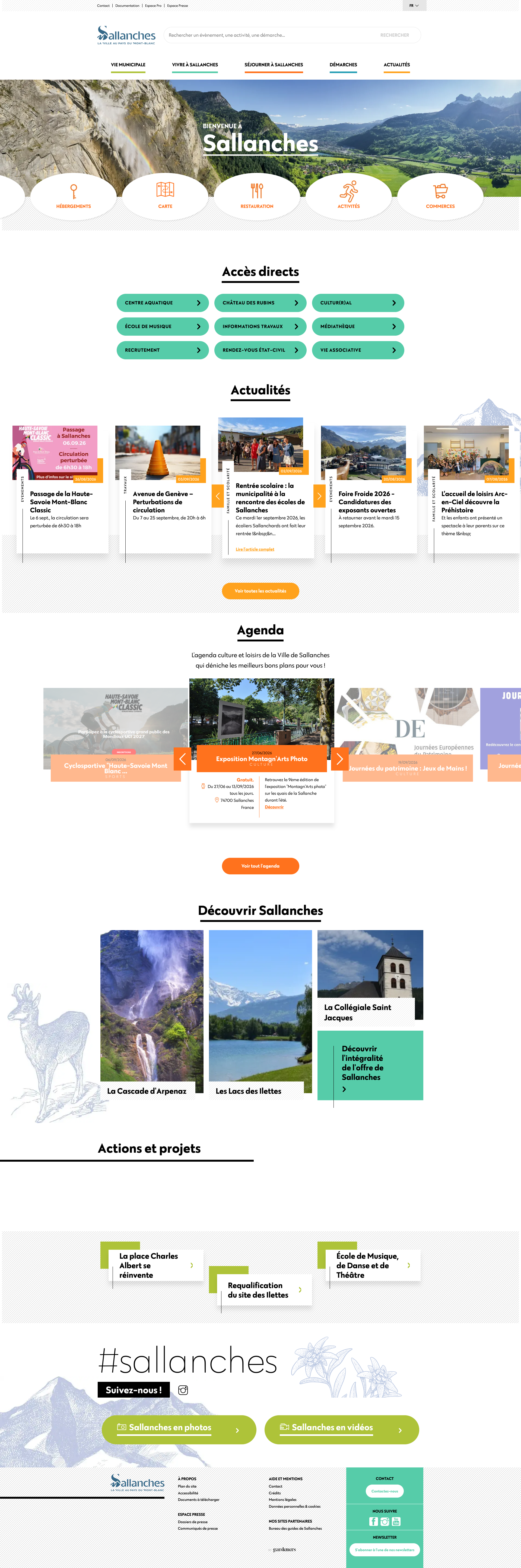 Aperçu du site