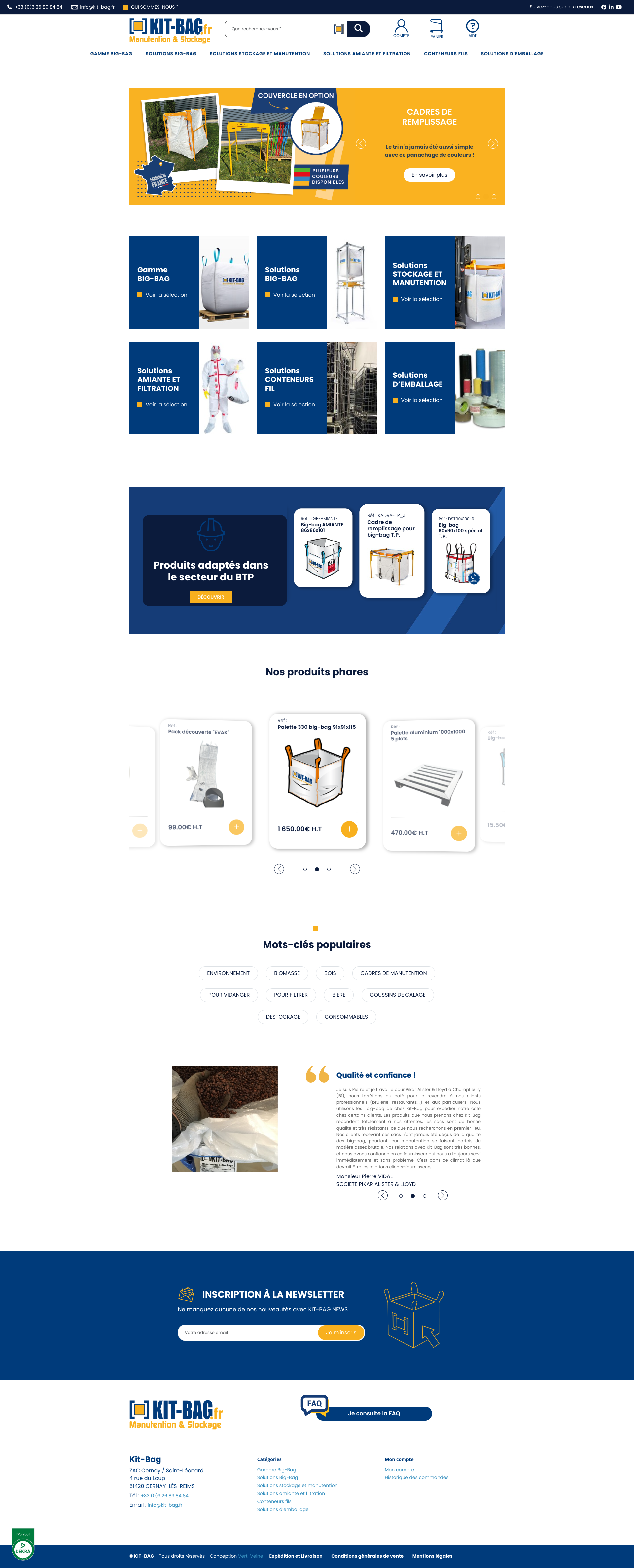 Aperçu du site