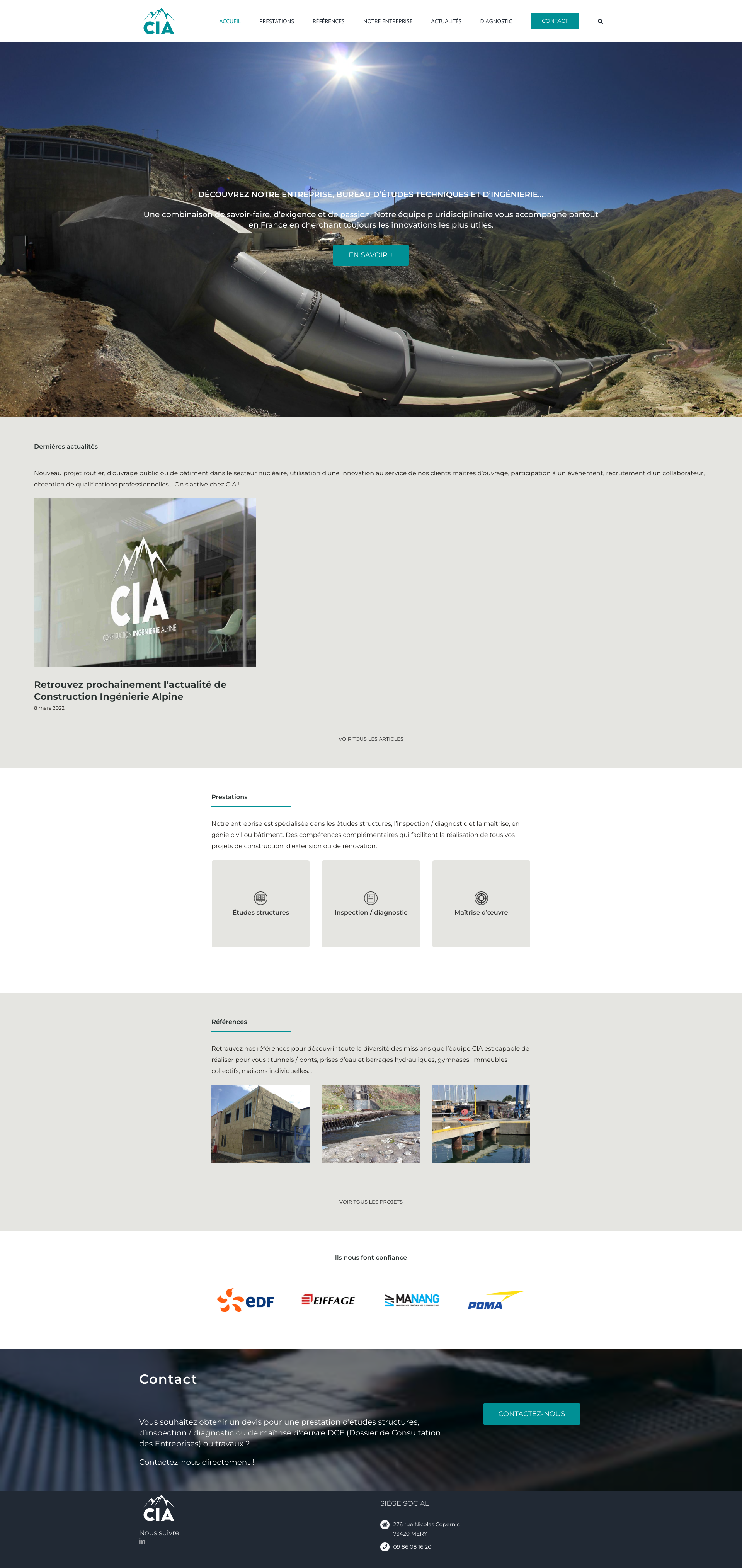 Aperçu du site