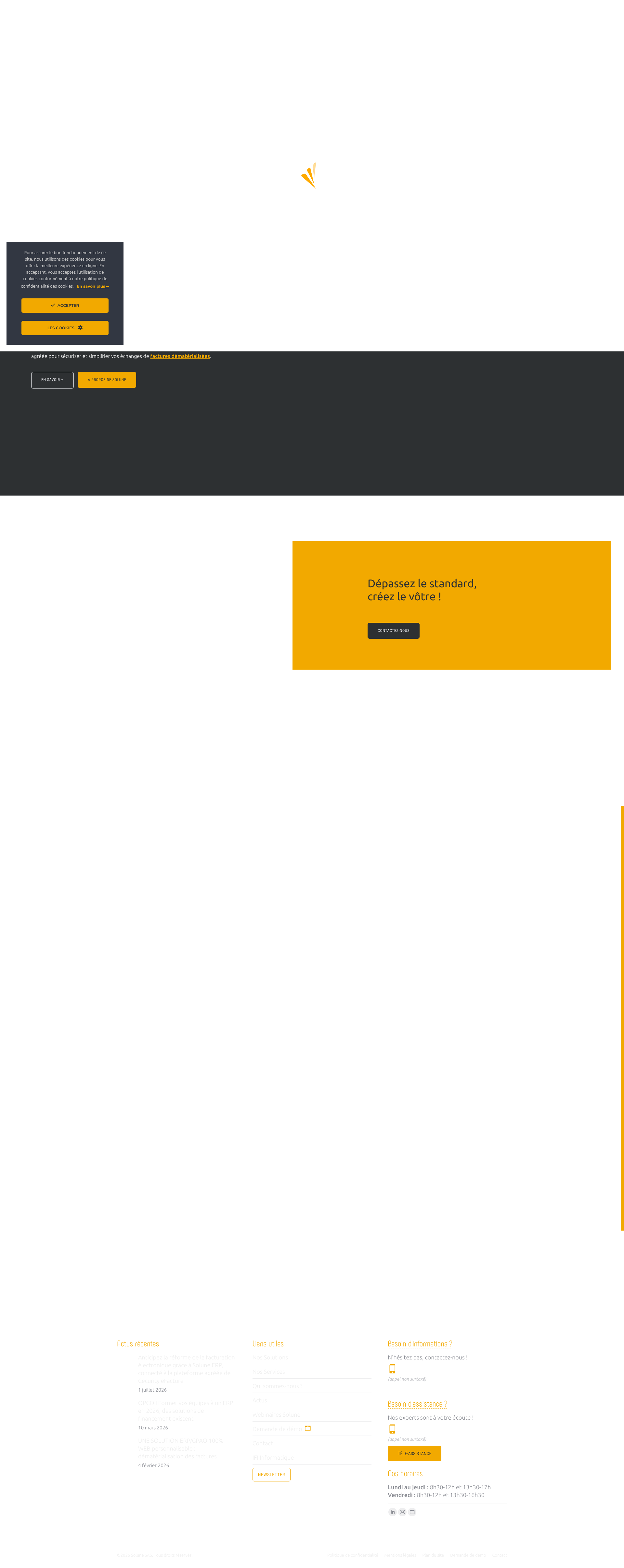 Aperçu du site