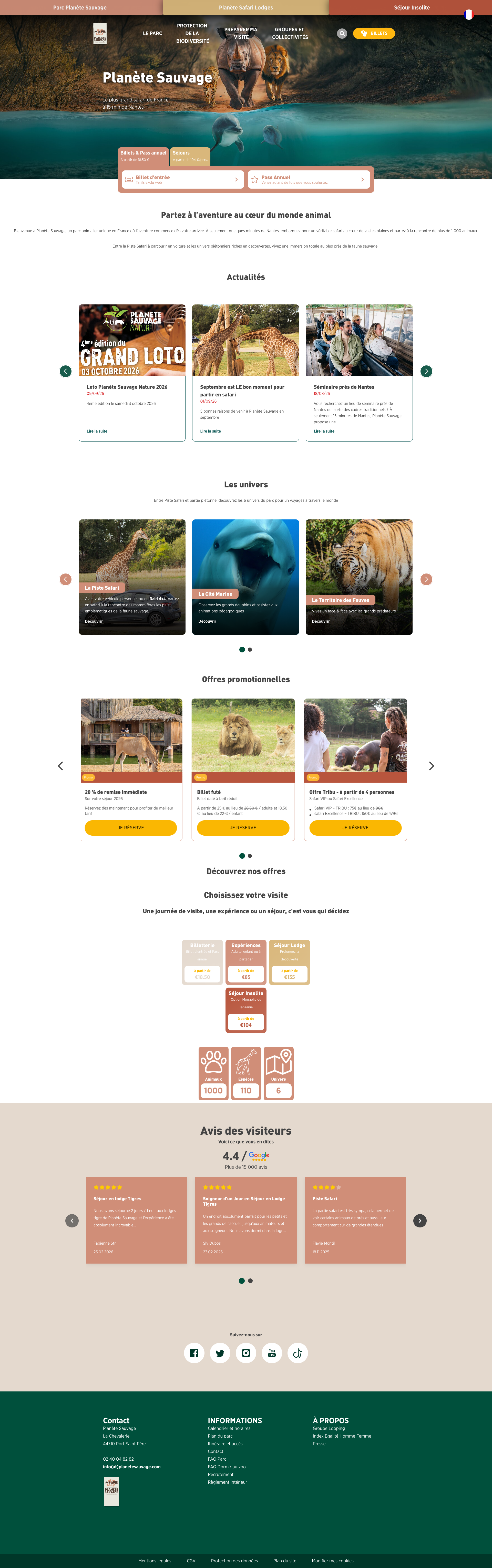 Aperçu du site