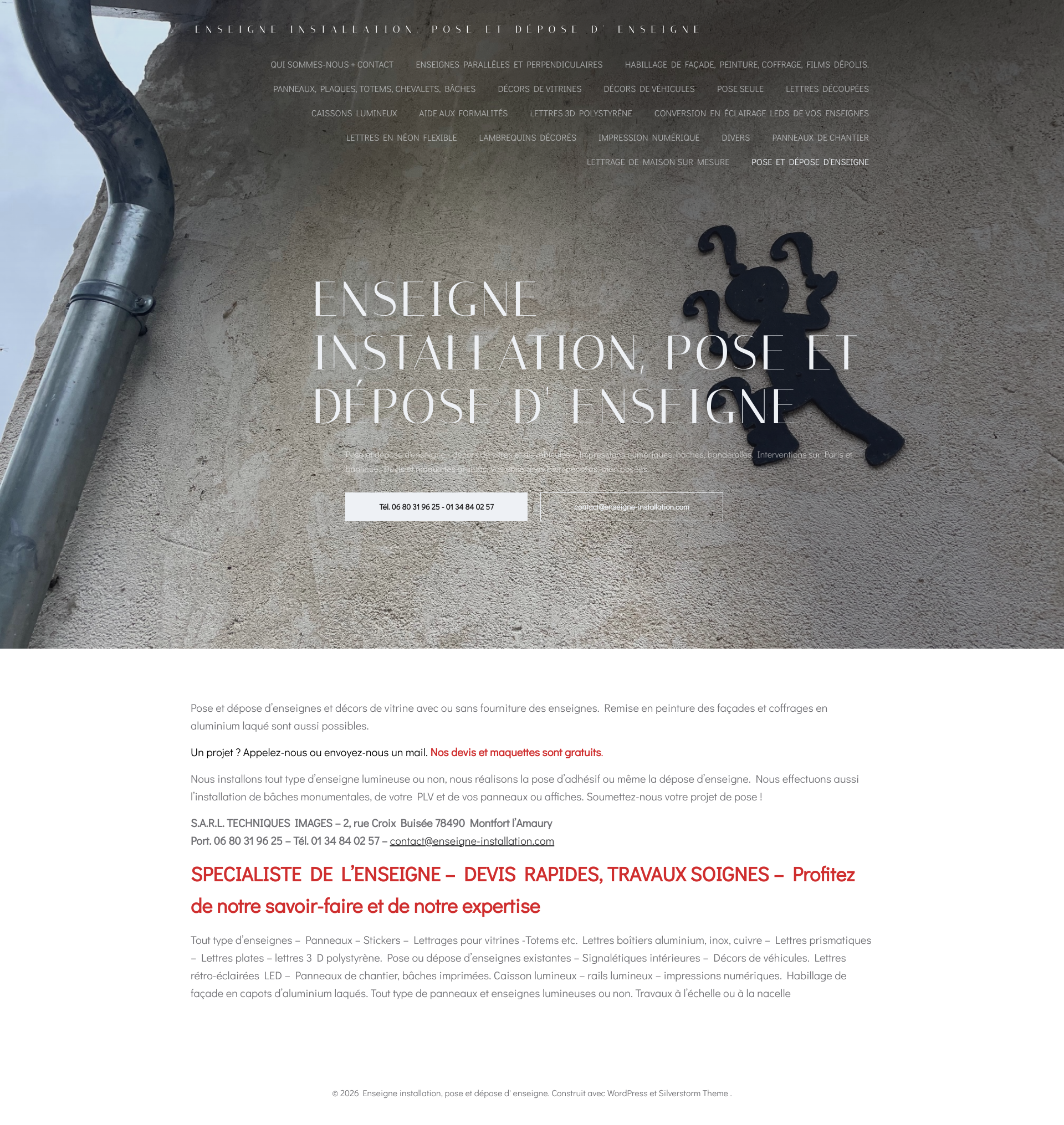Aperçu du site