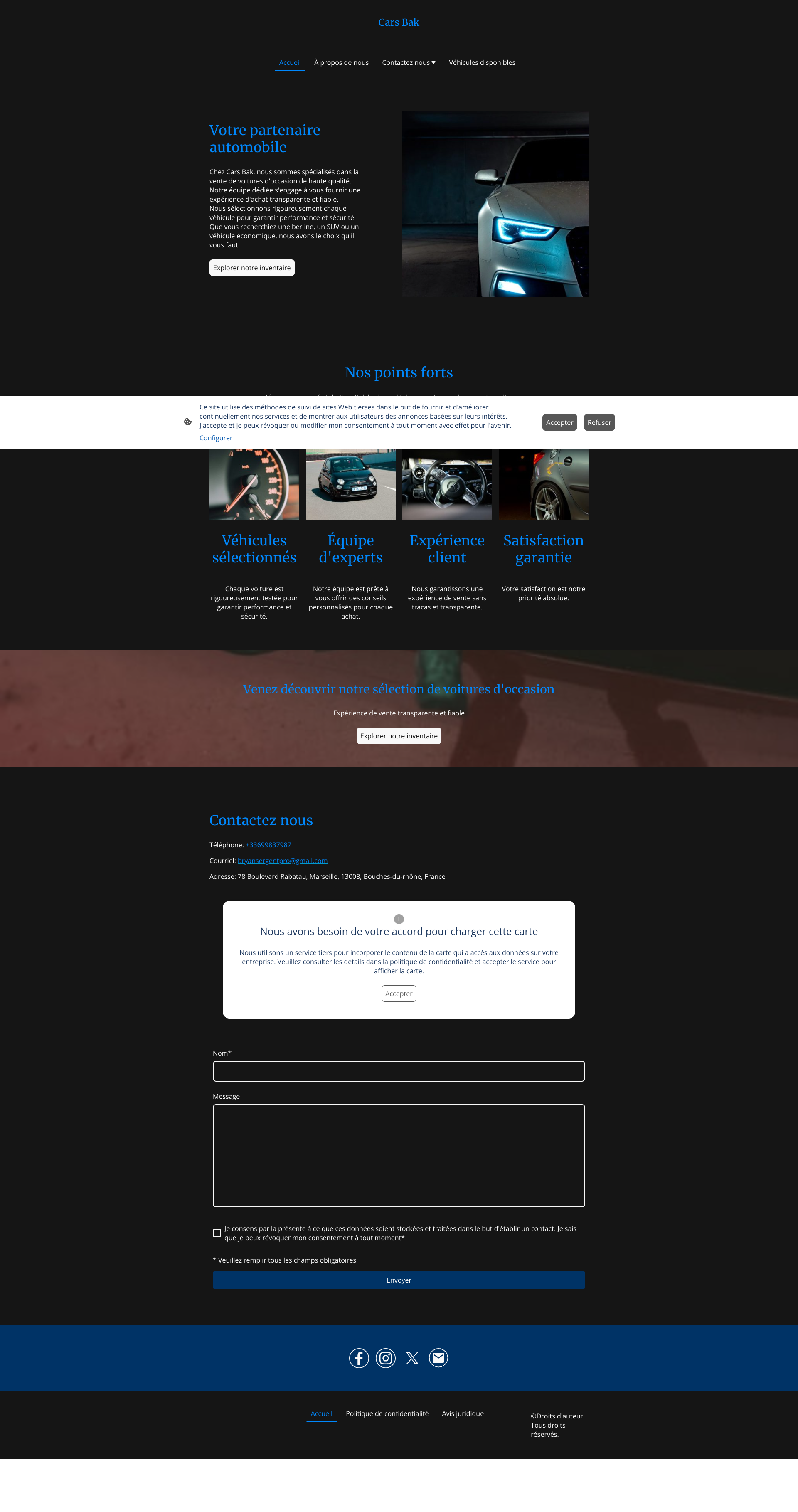 Aperçu du site