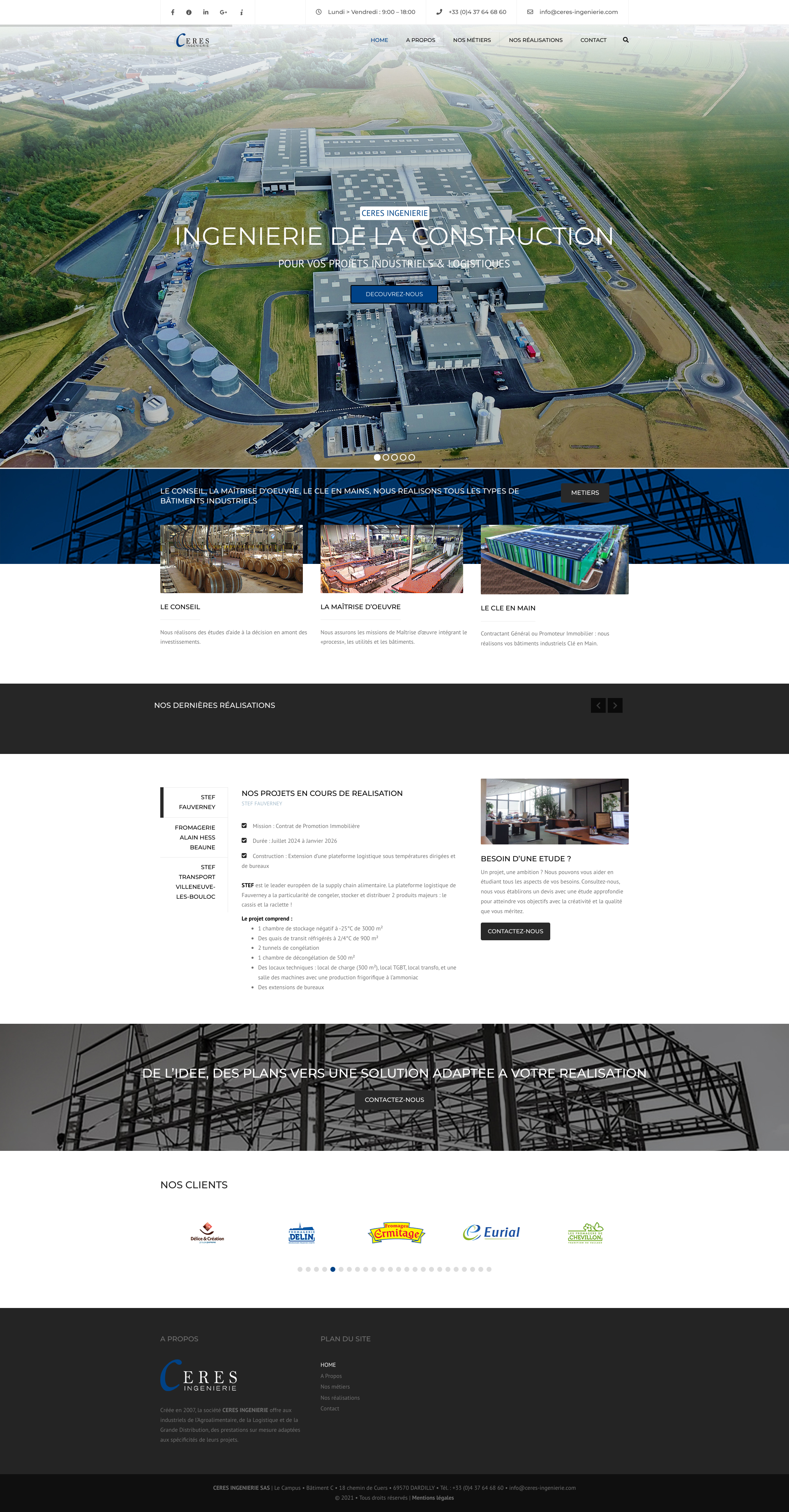 Aperçu du site