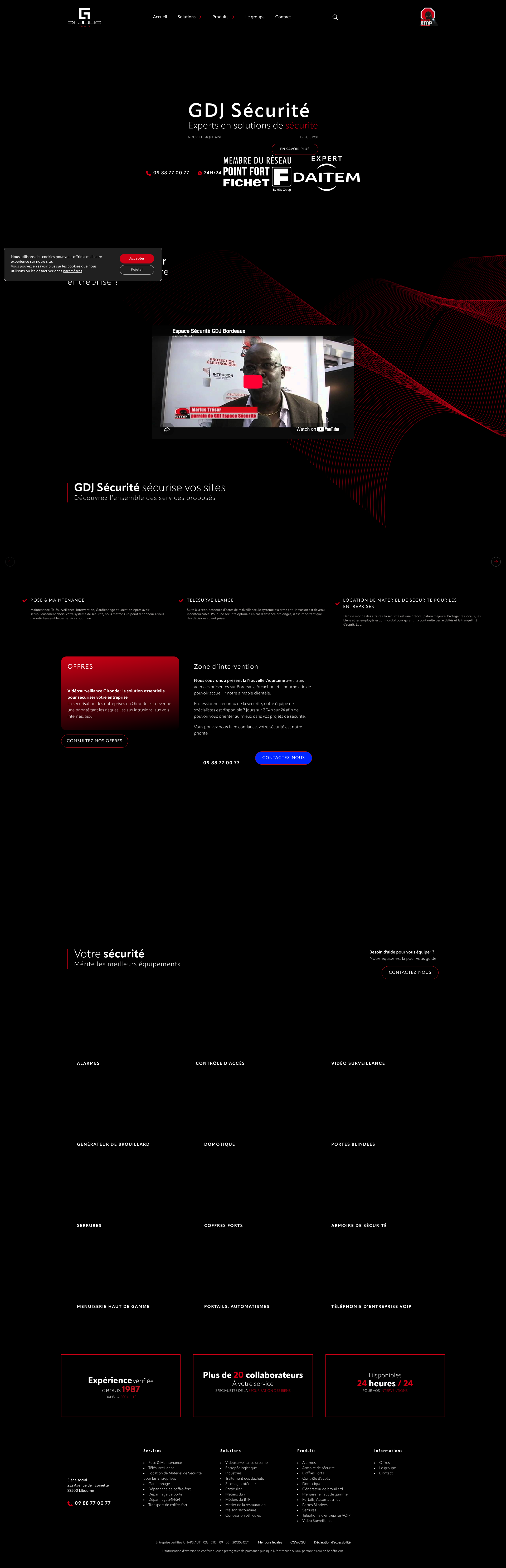 Aperçu du site