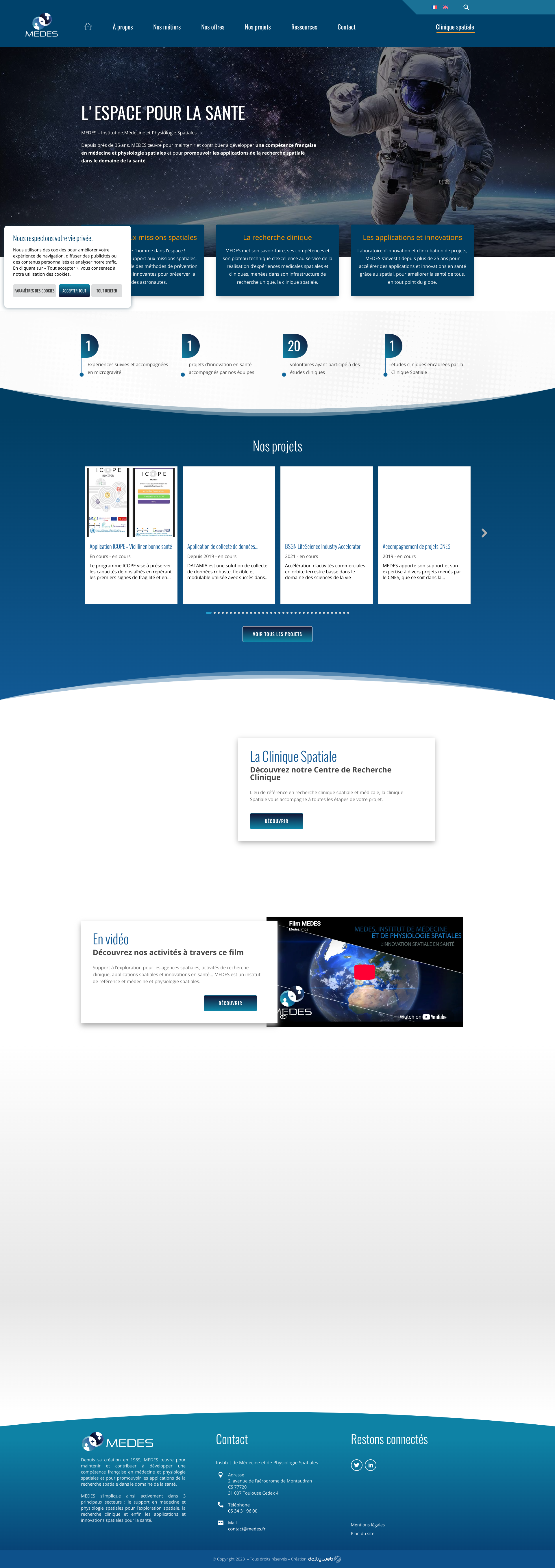 Aperçu du site