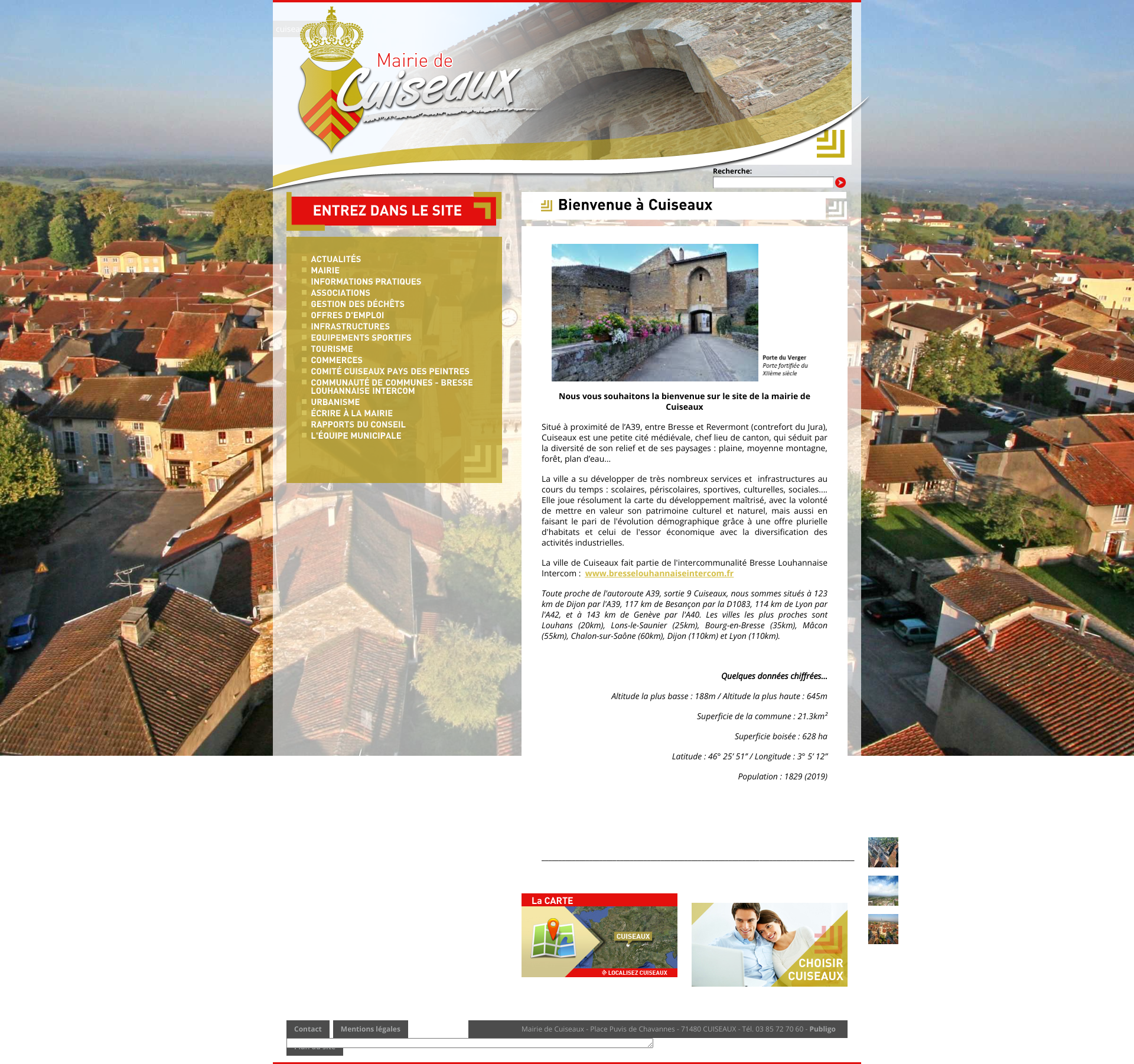 Aperçu du site